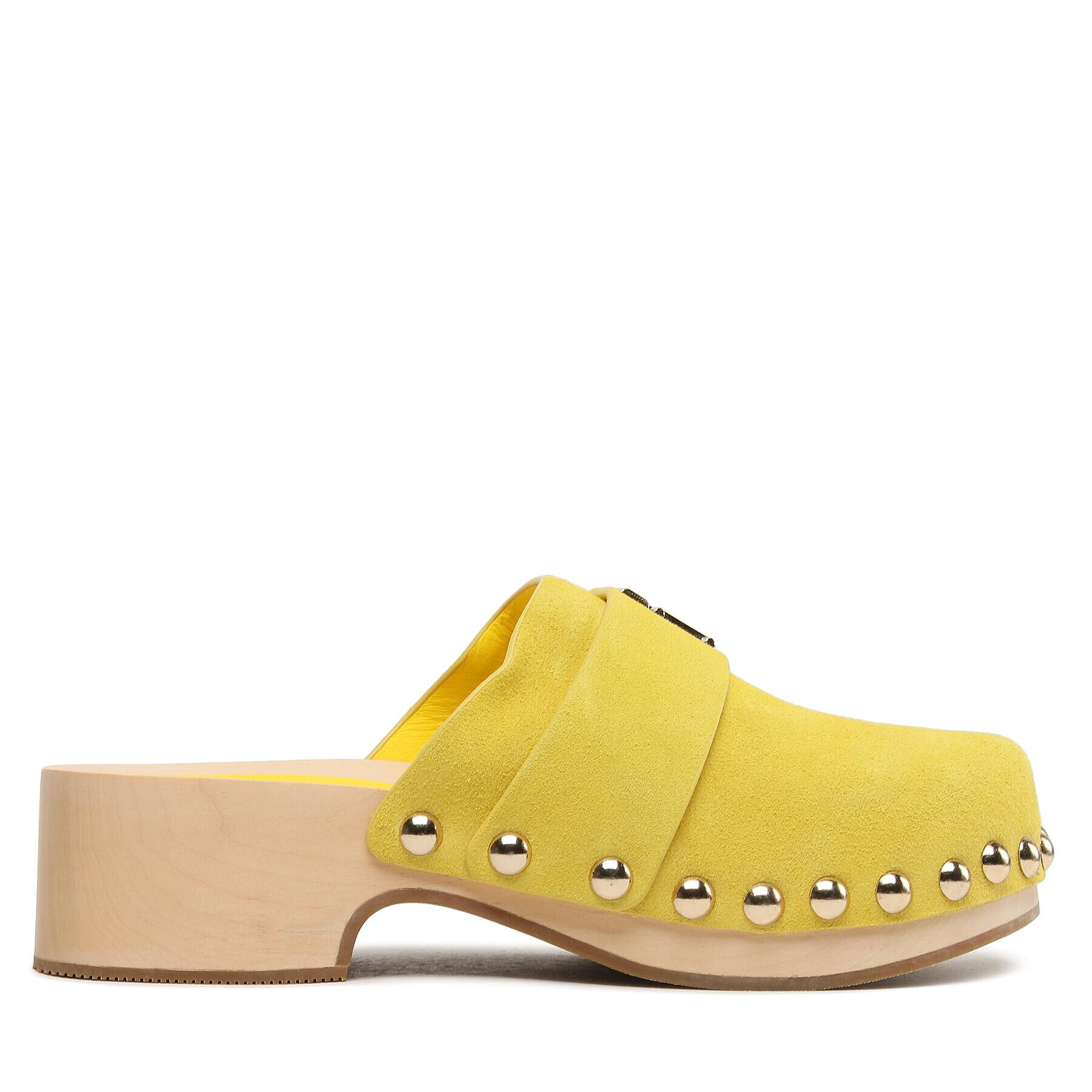 Tommy Hilfiger Сабо Th Clog Suede FW0FW07171 Жълт - Pepit.bg