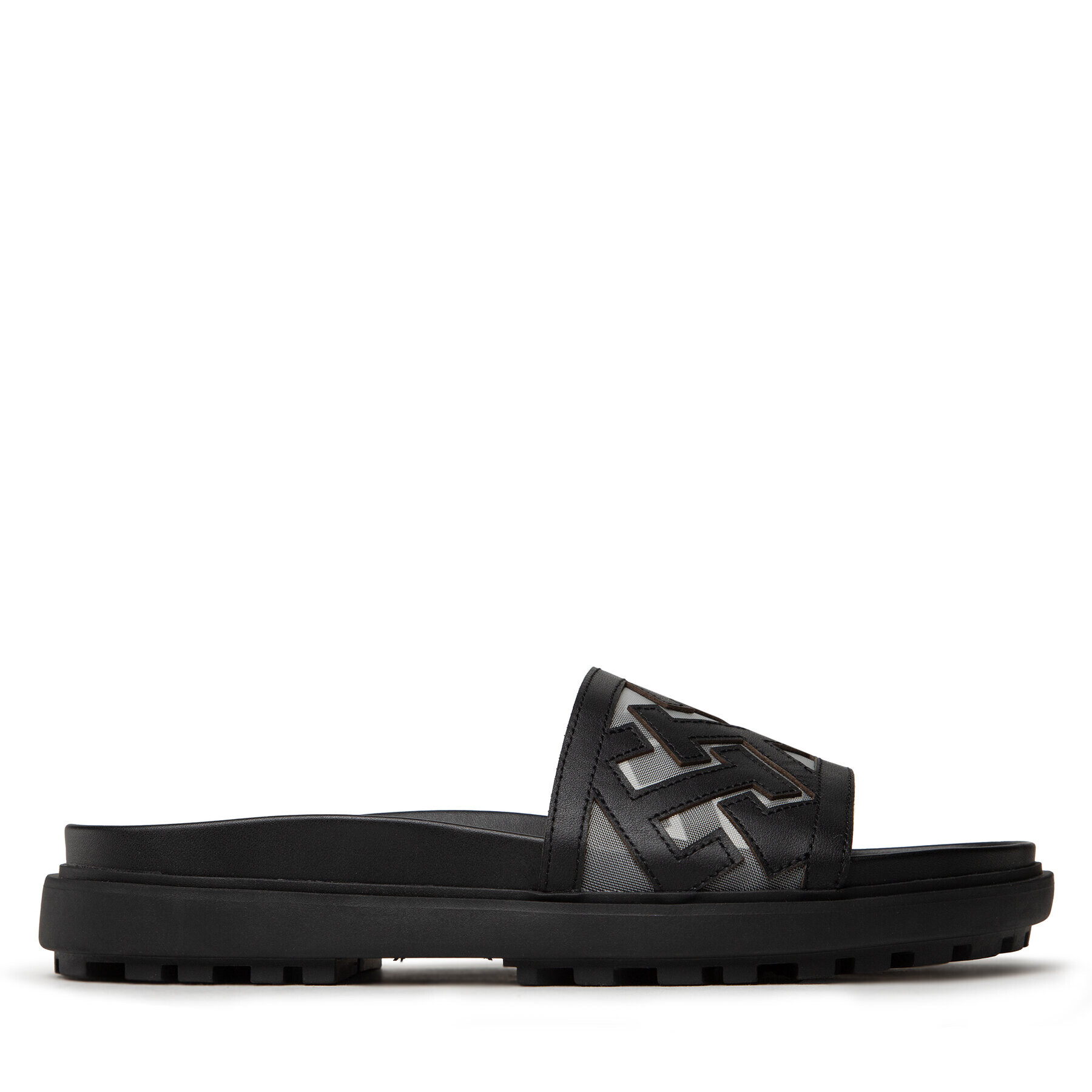 Tommy Hilfiger Чехли Th Elevated Flat Sandal FW0FW07407 Черен - Pepit.bg