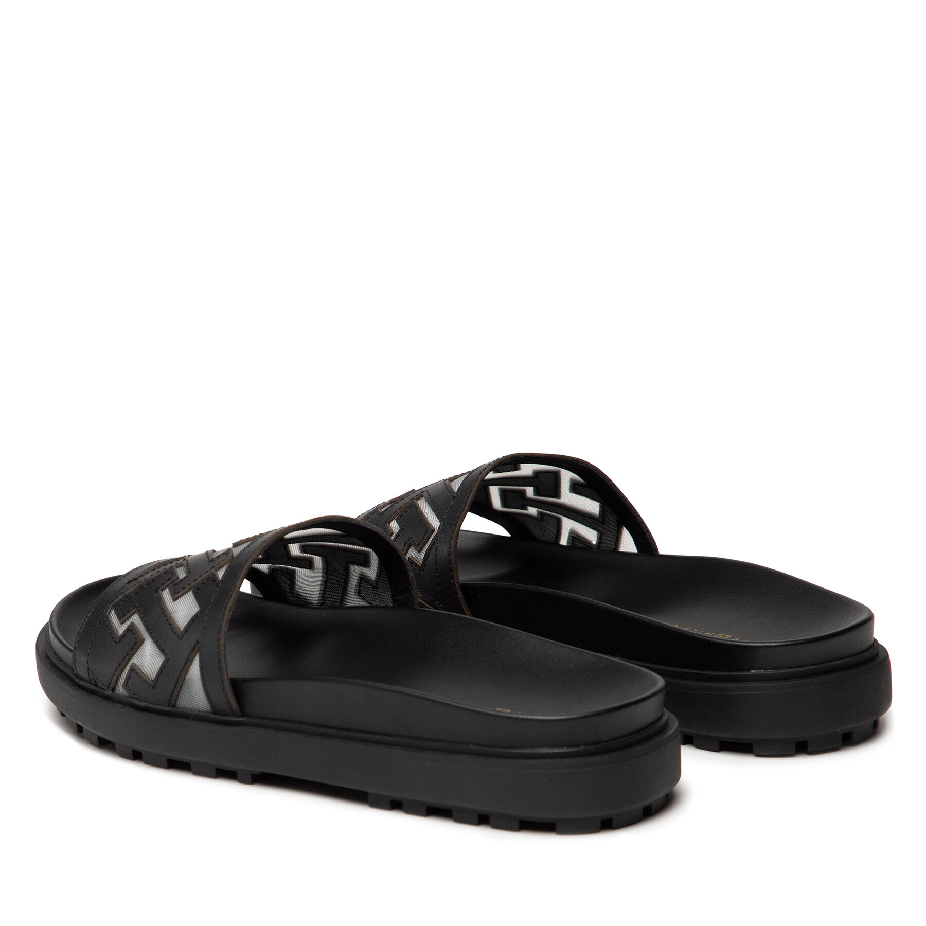 Tommy Hilfiger Чехли Th Elevated Flat Sandal FW0FW07407 Черен - Pepit.bg