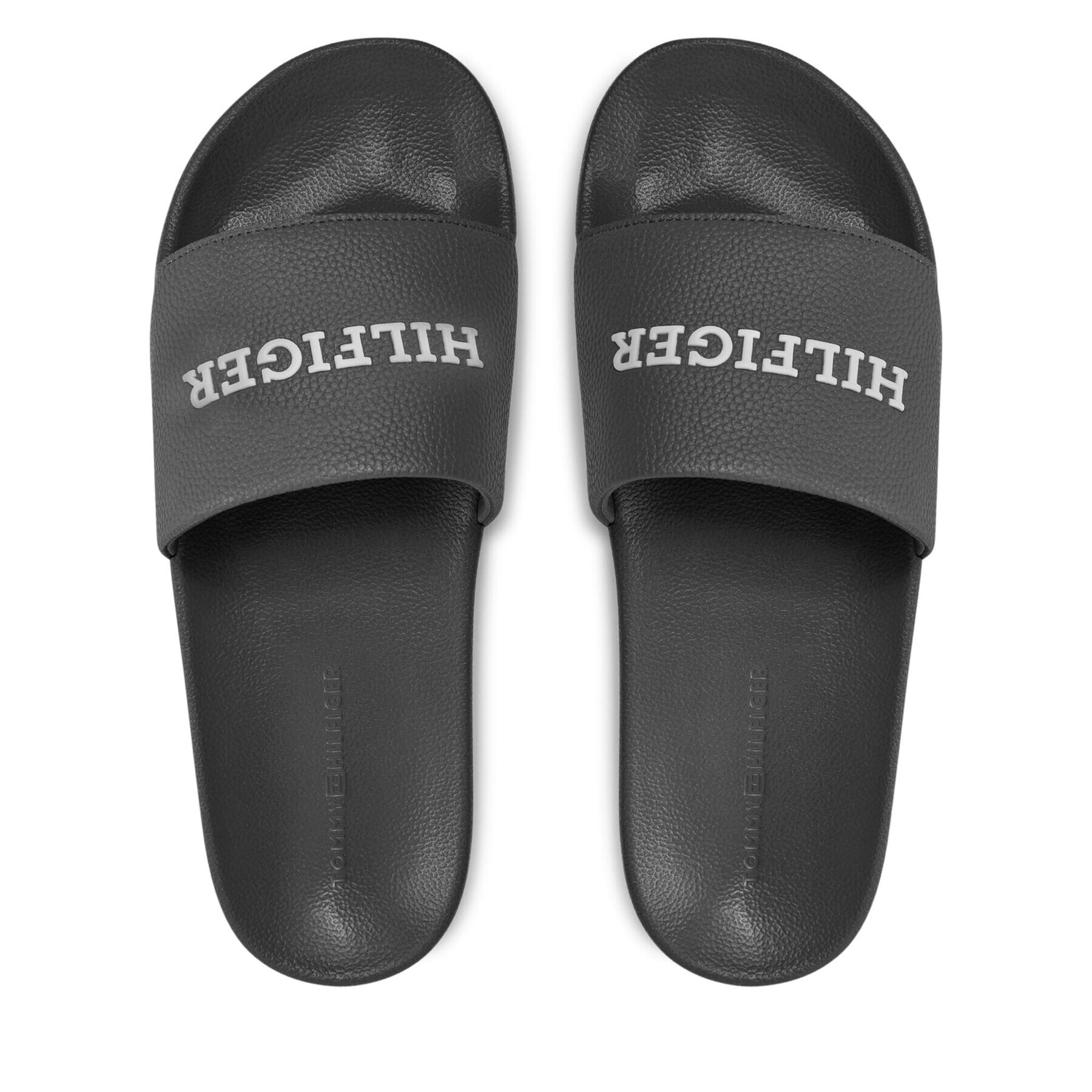 Tommy Hilfiger Чехли Th Embossed Pool Slide FM0FM04869 Сив - Pepit.bg