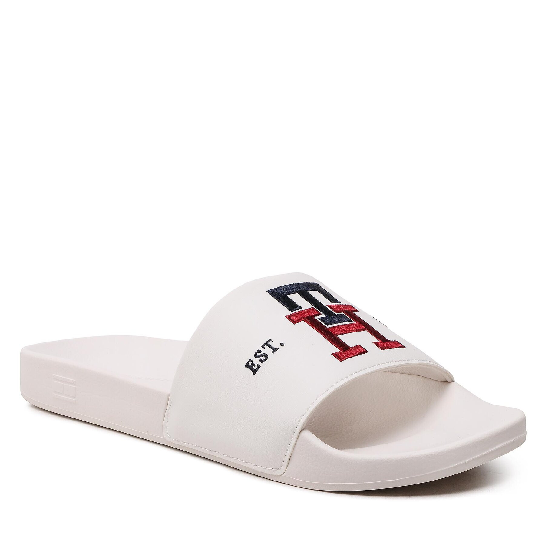 Tommy Hilfiger Чехли Th Embroidery Pool Slide FM0FM04465 Бял - Pepit.bg