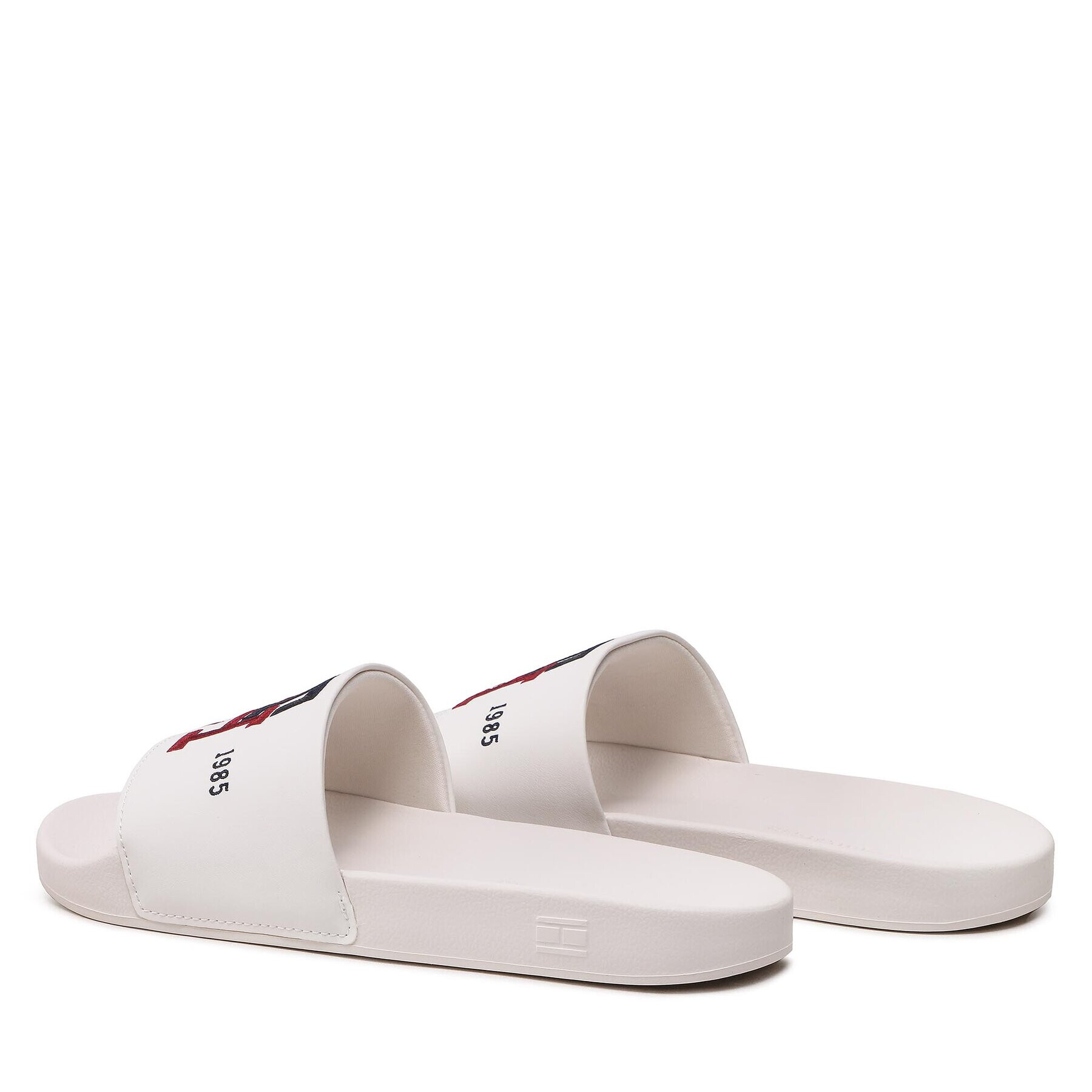 Tommy Hilfiger Чехли Th Embroidery Pool Slide FM0FM04465 Бял - Pepit.bg