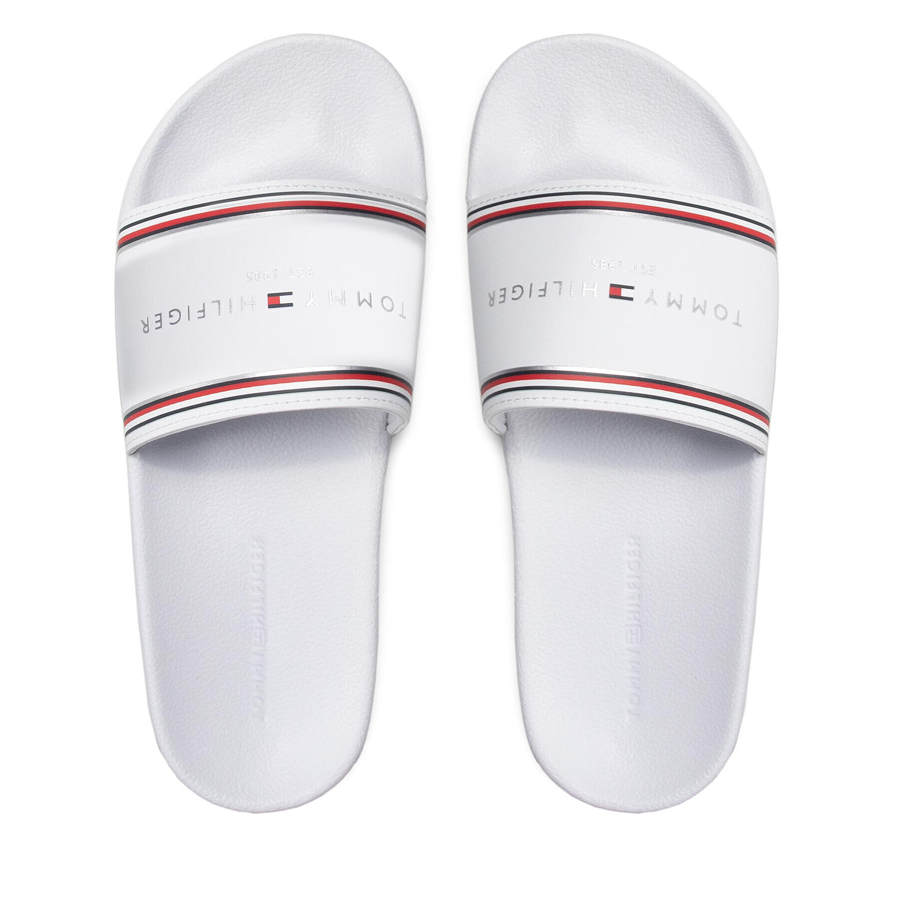Tommy Hilfiger Чехли Th Essentials Pool Slide FW0FW05933 Бял - Pepit.bg