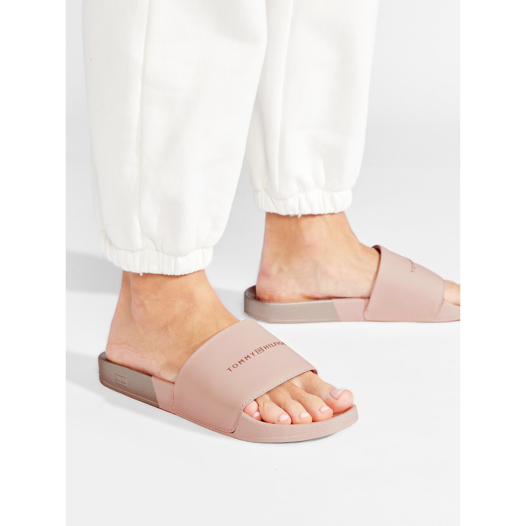 Tommy Hilfiger Чехли Th Metallic Pool Slide FW0FW06334 Розов - Pepit.bg
