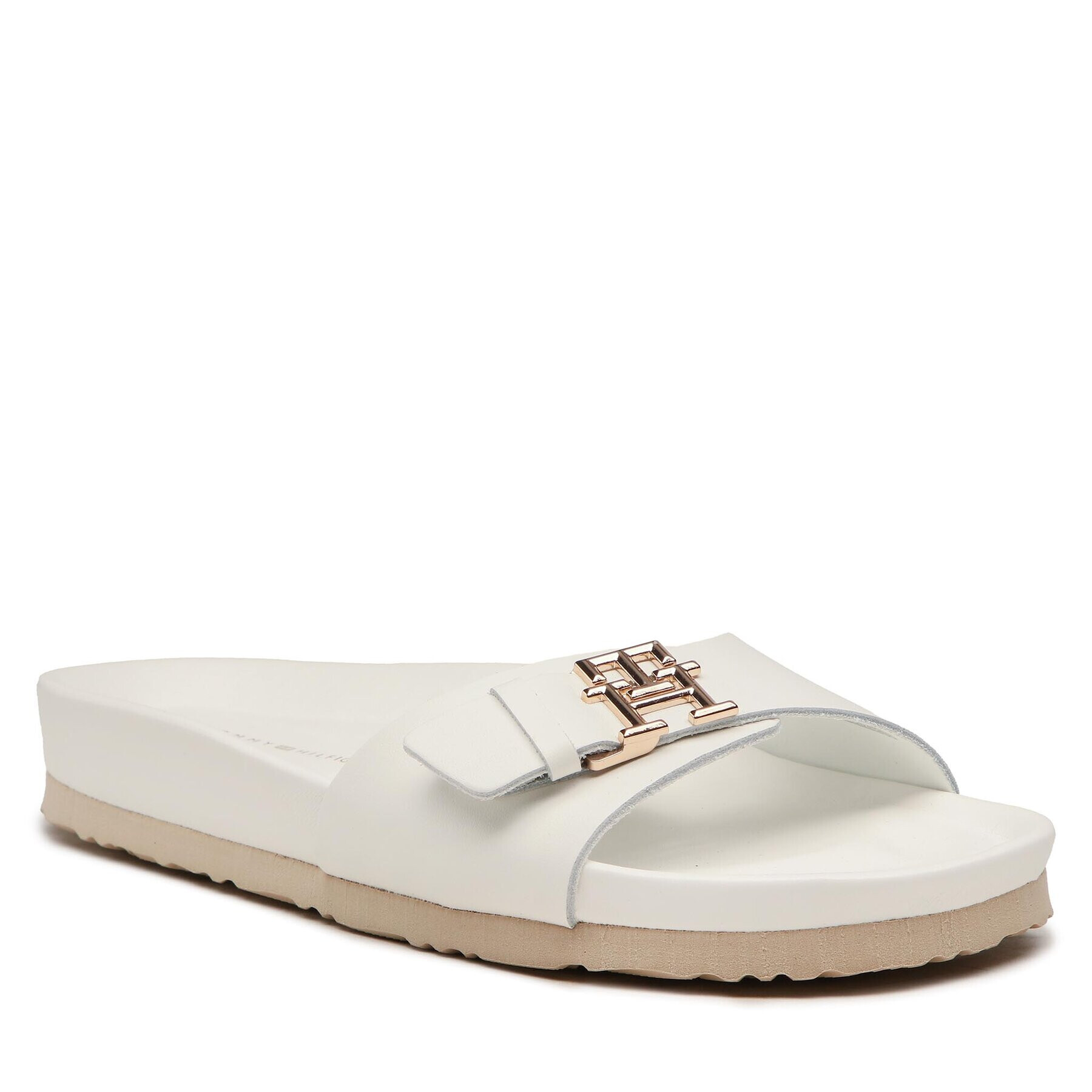 Tommy Hilfiger Чехли Th Mule Sandal FW0FW07134 Бял - Pepit.bg