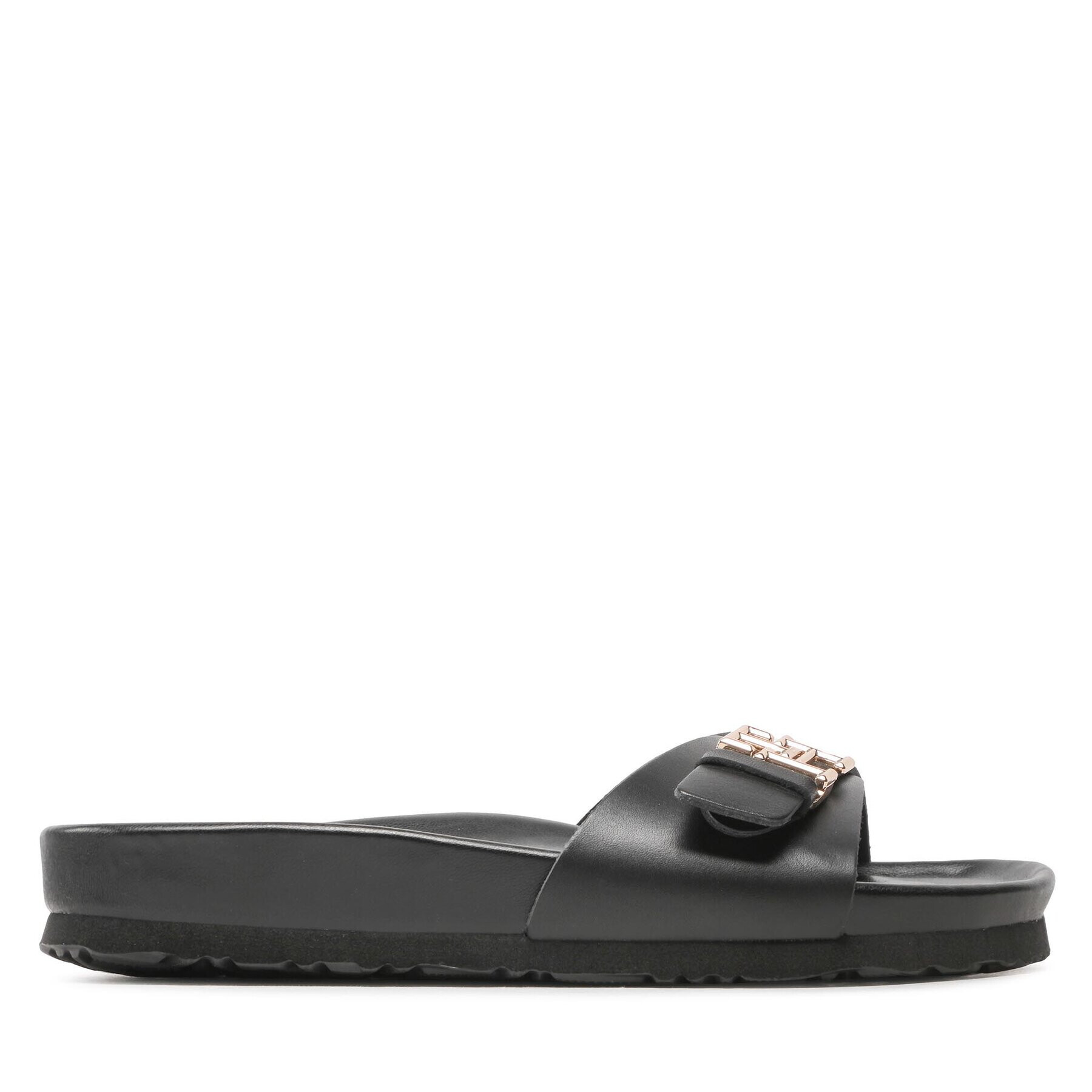 Tommy Hilfiger Чехли Th Mule Sandal FW0FW07134 Черен - Pepit.bg
