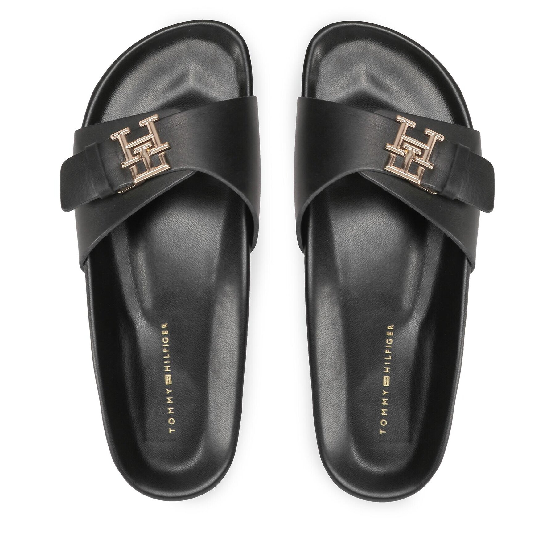 Tommy Hilfiger Чехли Th Mule Sandal FW0FW07134 Черен - Pepit.bg
