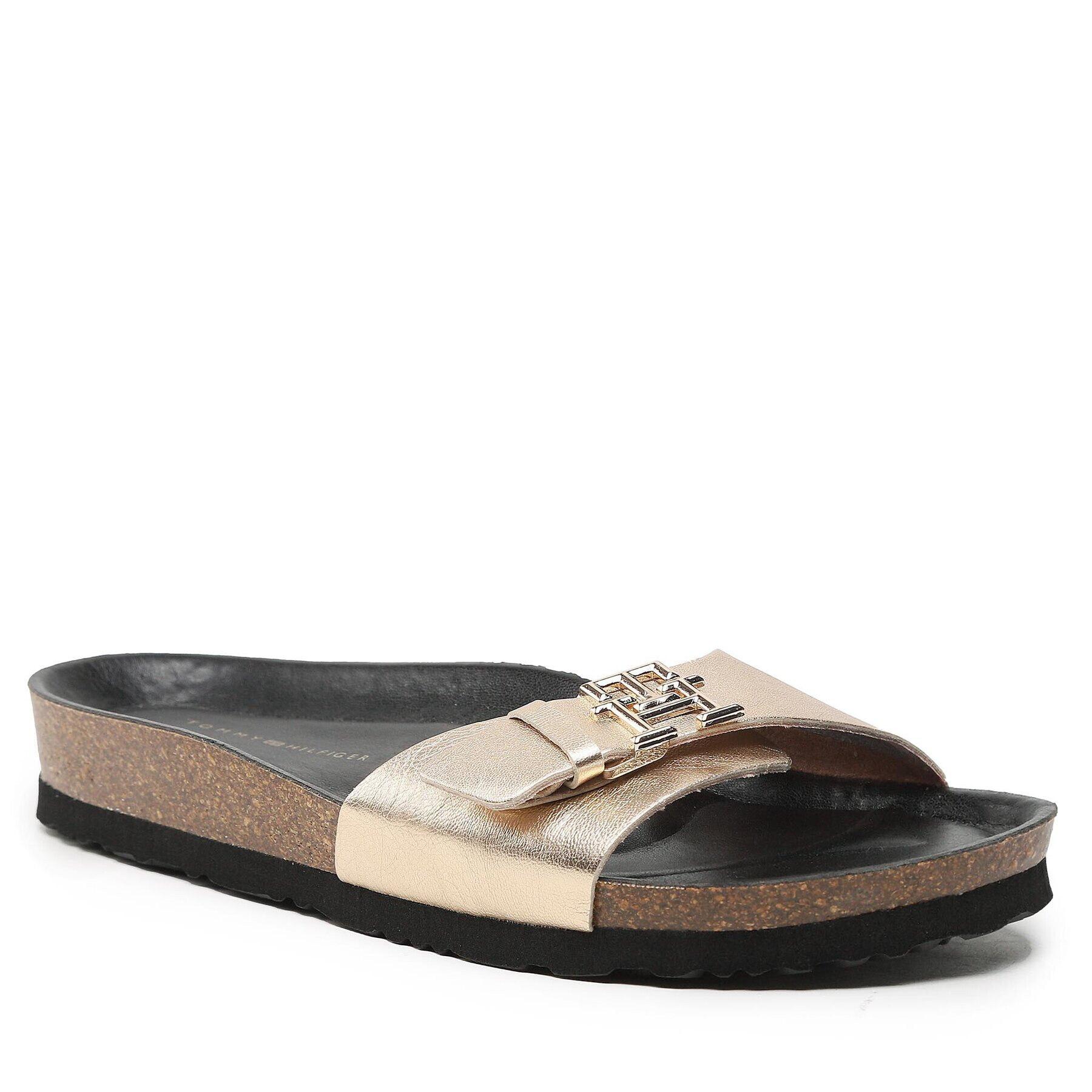 Tommy Hilfiger Чехли Th Mule Sandal Golden FW0FW07070 Златист - Pepit.bg