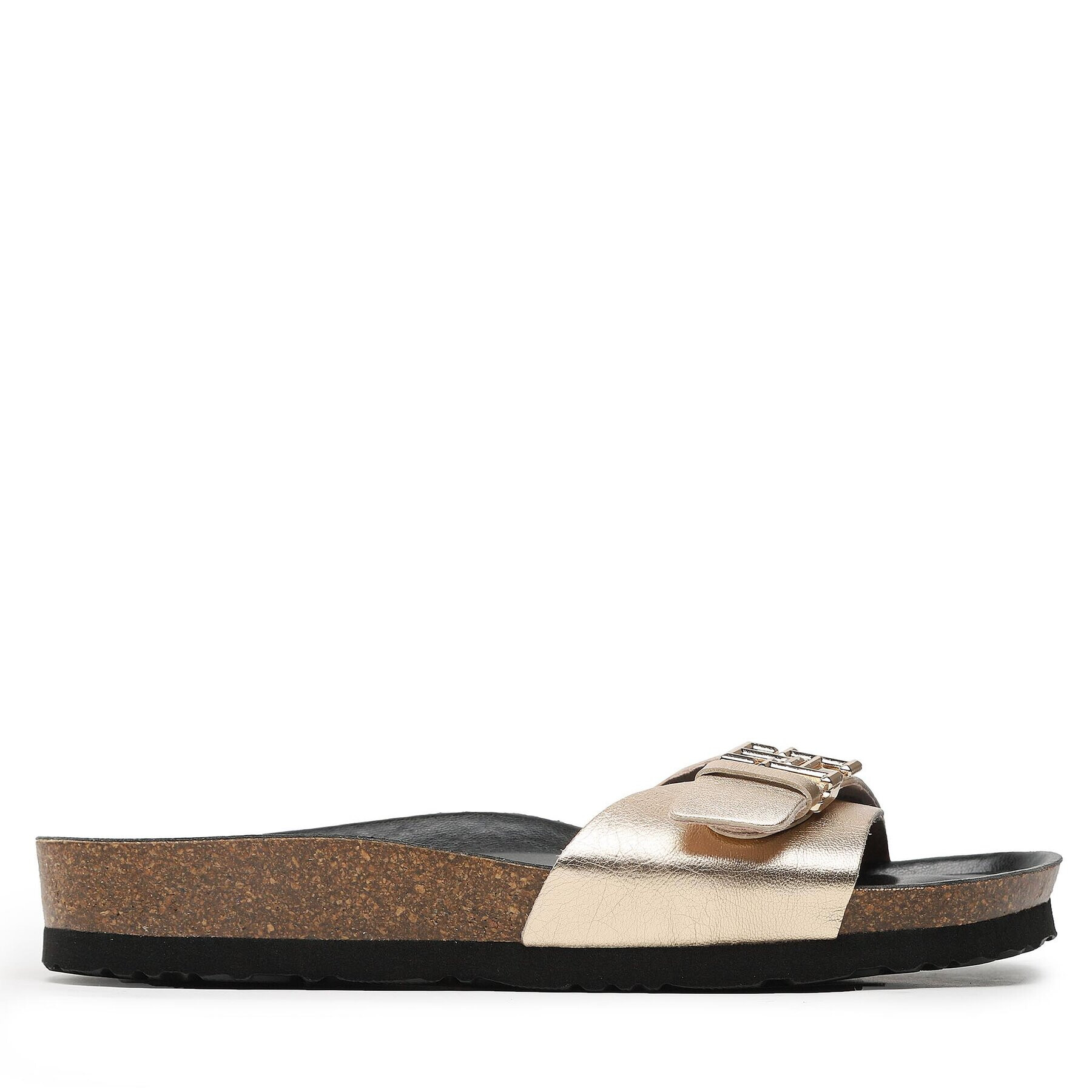 Tommy Hilfiger Чехли Th Mule Sandal Golden FW0FW07070 Златист - Pepit.bg