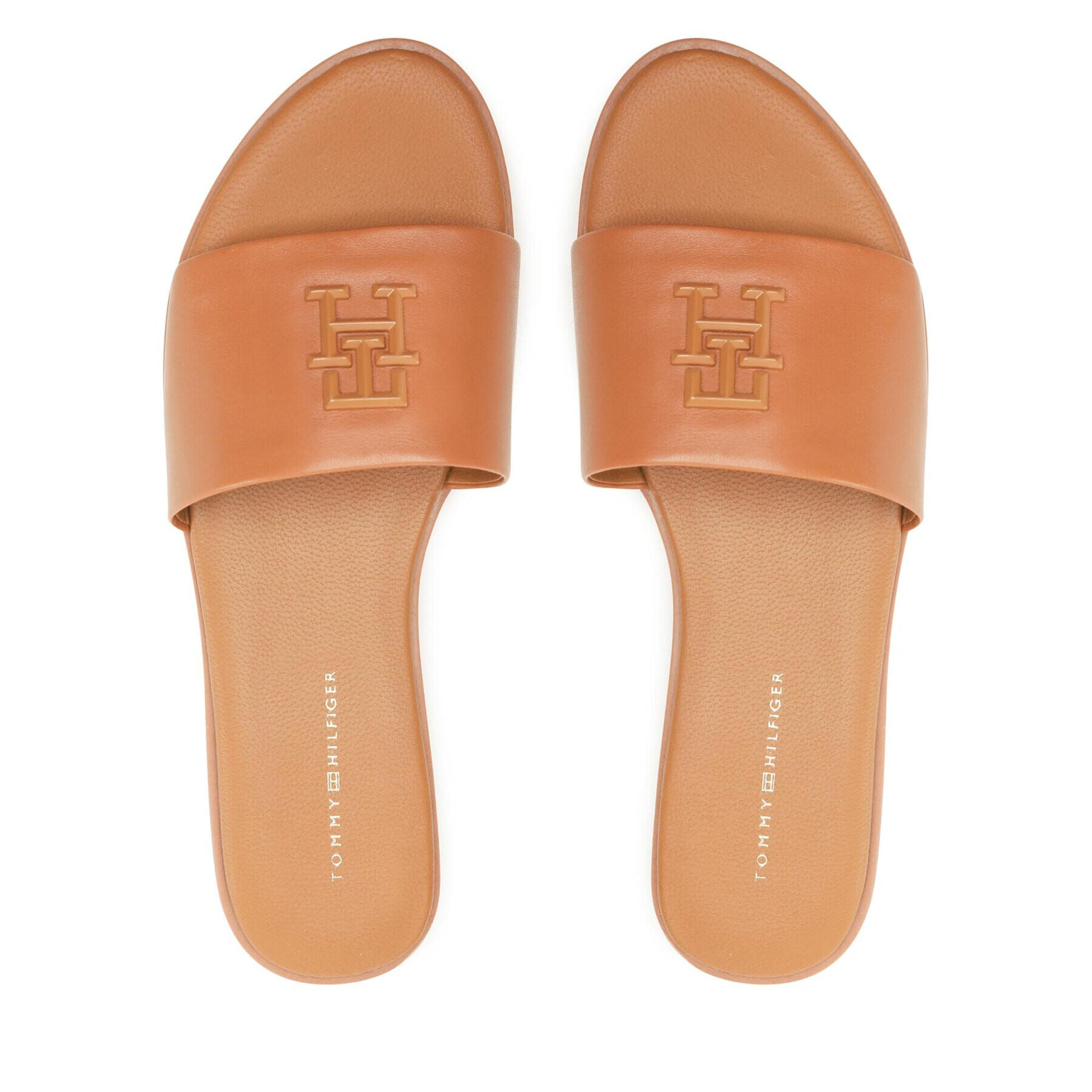 Tommy Hilfiger Чехли Th Pop Mule FW0FW07097 Кафяв - Pepit.bg