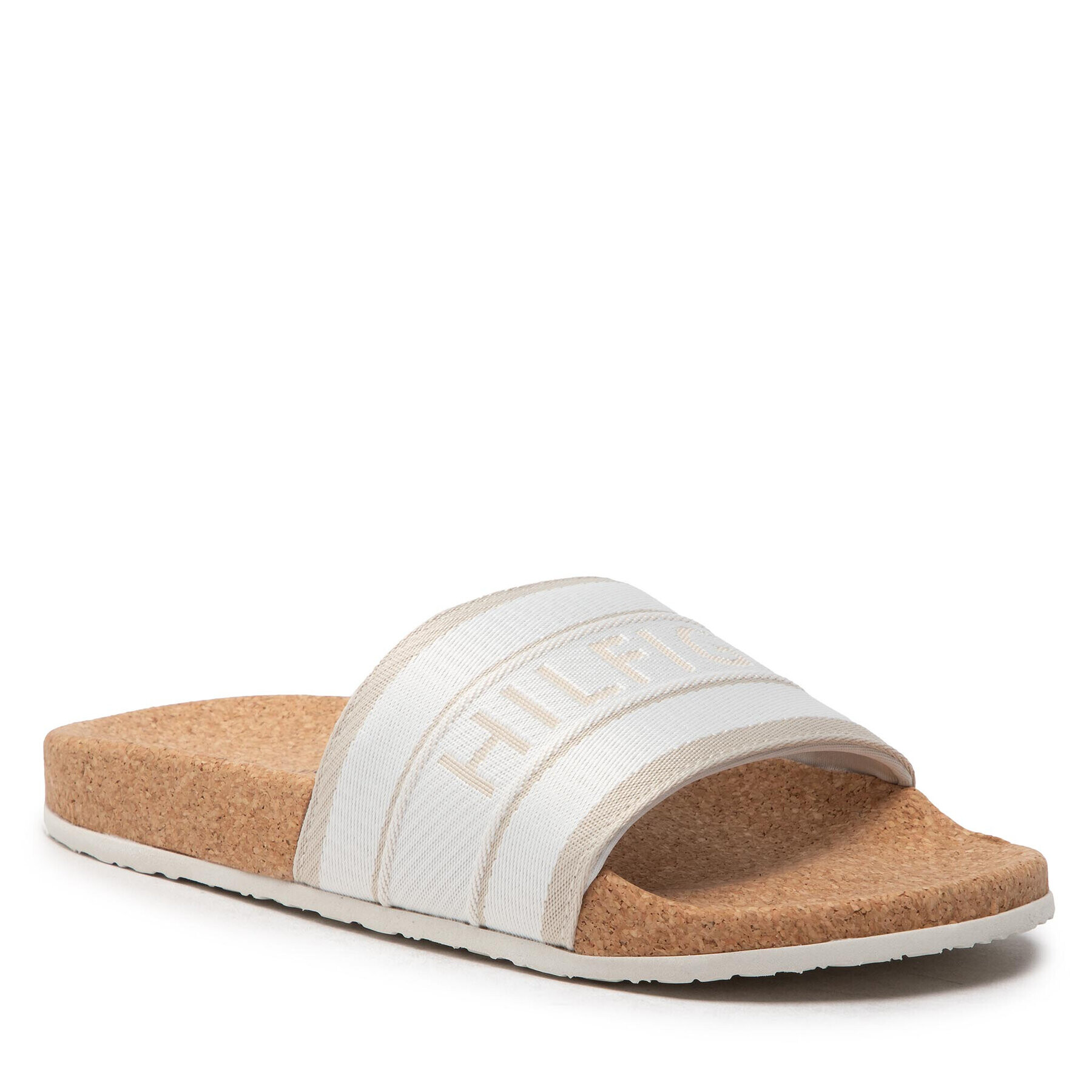 Tommy Hilfiger Чехли Webbing Cork Pool Slide FW0FW06525 Бежов - Pepit.bg