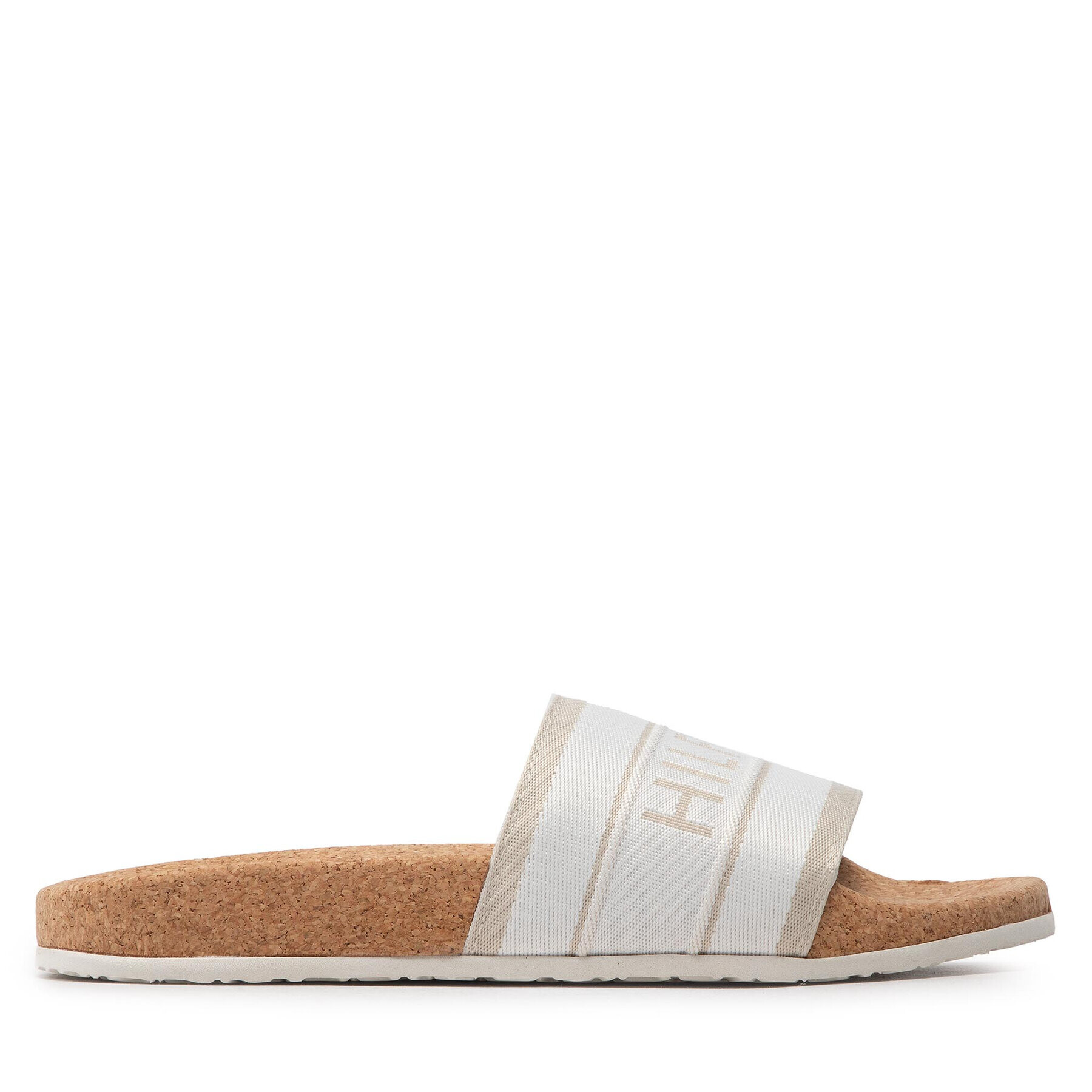 Tommy Hilfiger Чехли Webbing Cork Pool Slide FW0FW06525 Бежов - Pepit.bg