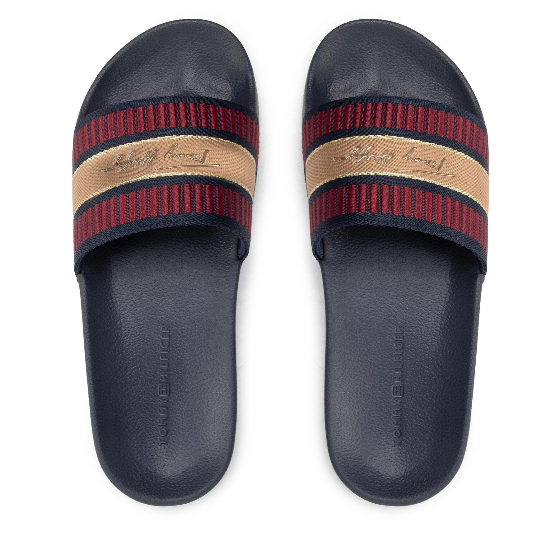 Tommy Hilfiger Чехли Webbing Signature Slide FW0FW06720 Цветен - Pepit.bg