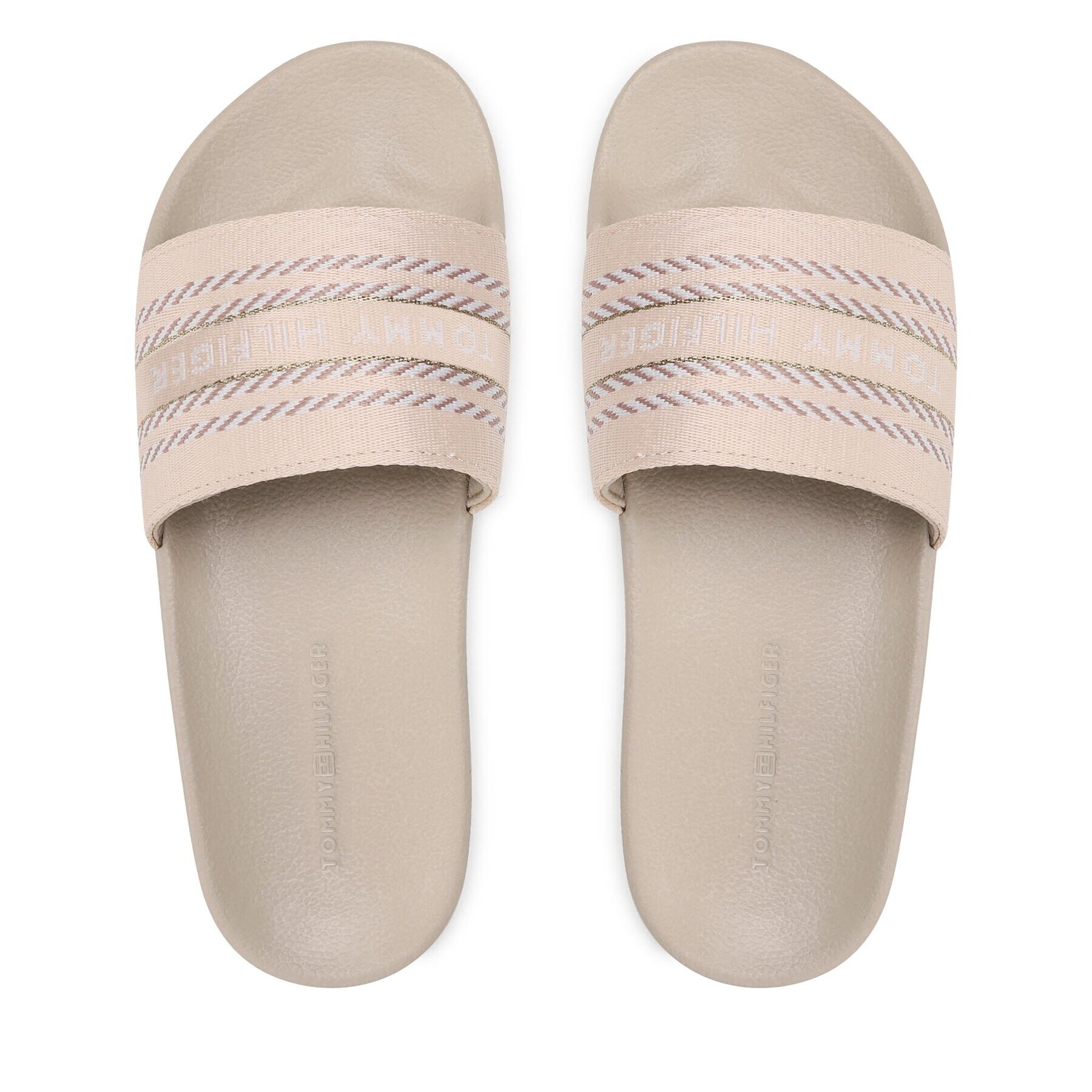 Tommy Hilfiger Чехли Webbing Slide FW0FW07153 Бежов - Pepit.bg