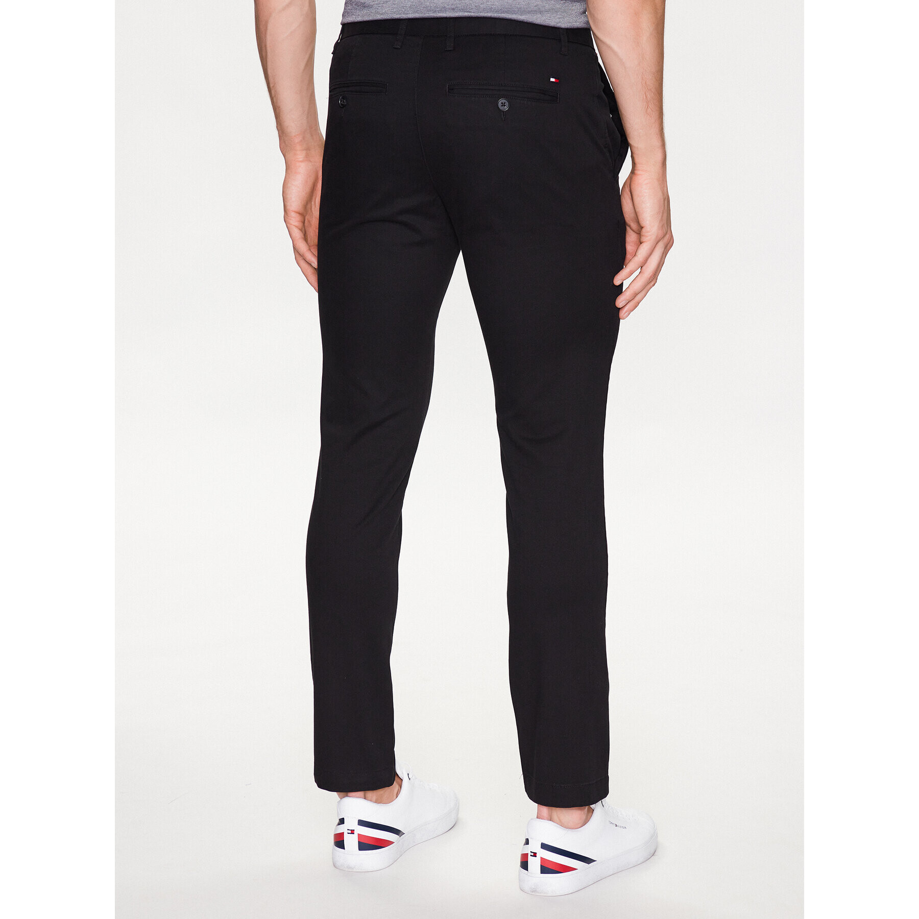 Tommy Hilfiger Чино панталони Bleecker 1985 MW0MW26619 Черен Slim Fit - Pepit.bg