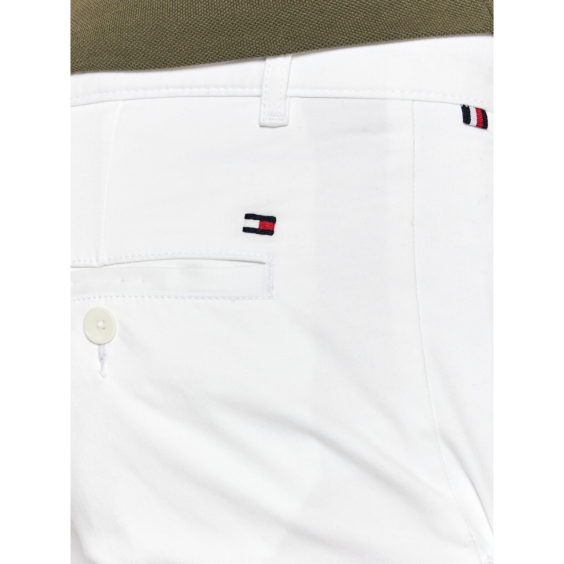 Tommy Hilfiger Чино панталони Bleecker MW0MW13846 Бял Slim Fit - Pepit.bg