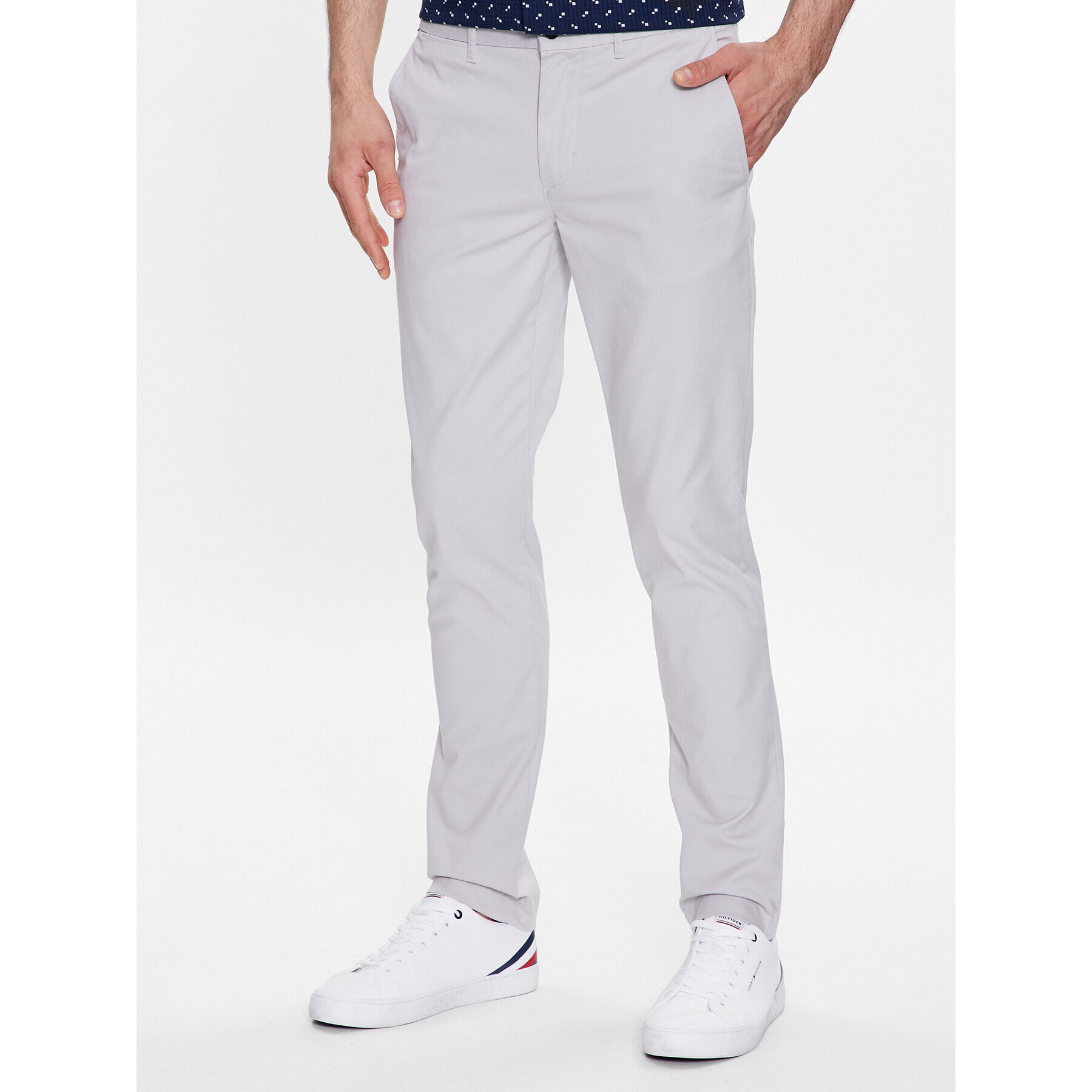 Tommy Hilfiger Чино панталони Bleecker MW0MW26619 Сив Slim Fit - Pepit.bg