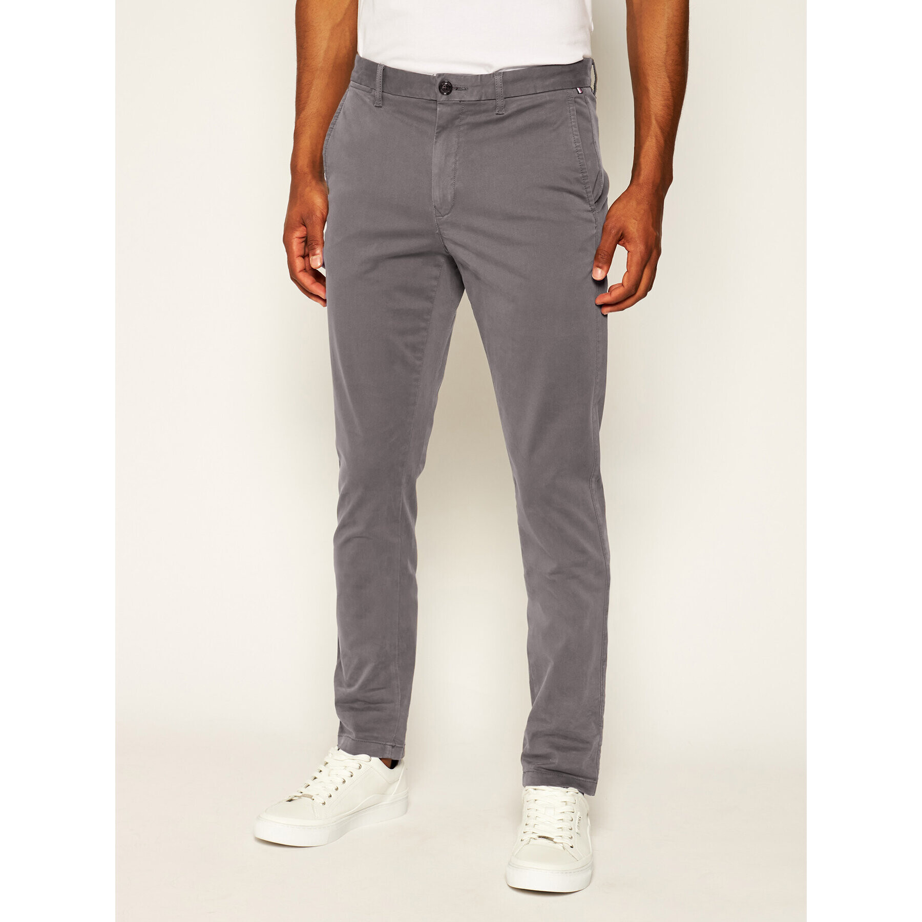 Tommy Hilfiger Чино панталони Core MW0MW08644 Сив Regular Fit - Pepit.bg