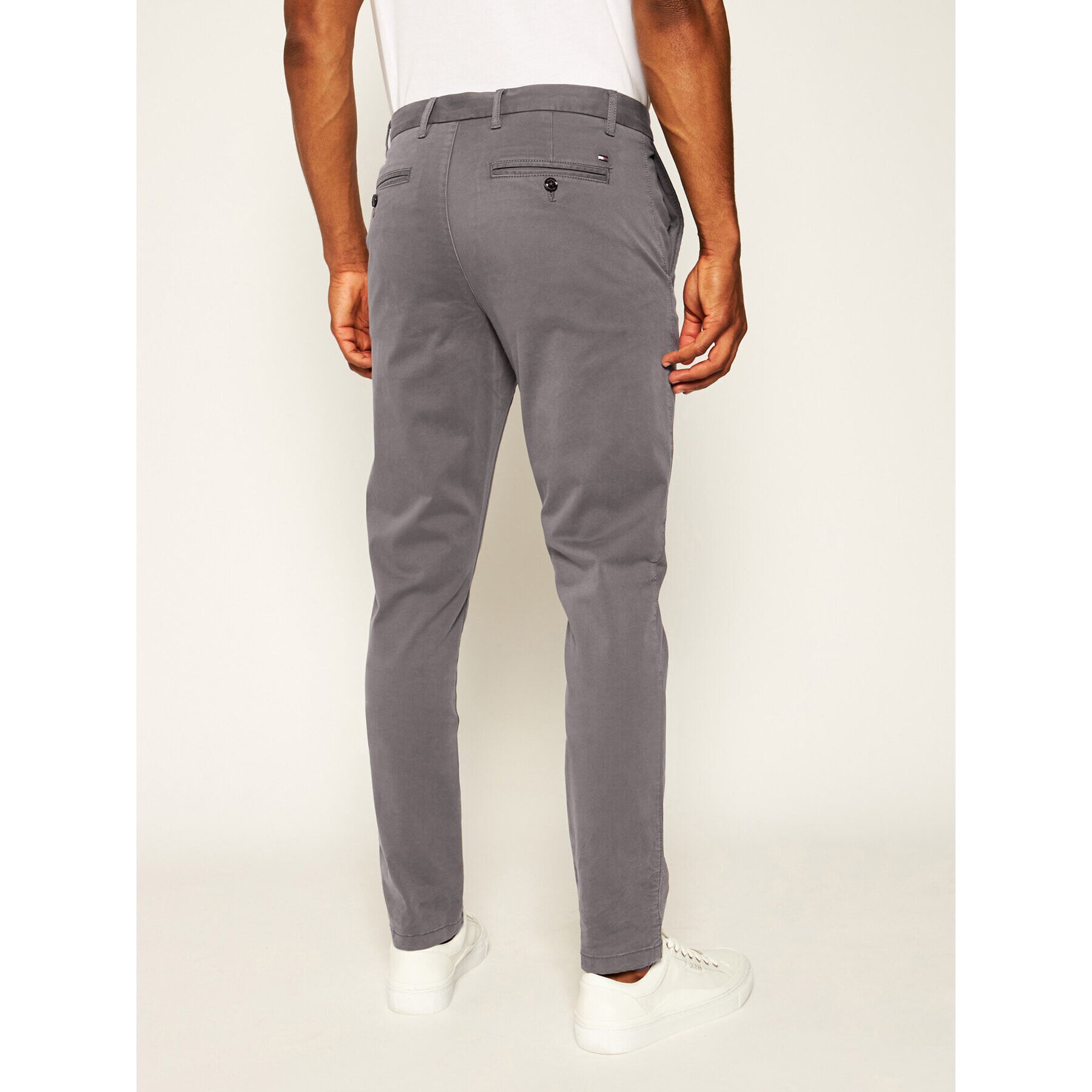 Tommy Hilfiger Чино панталони Core MW0MW08644 Сив Regular Fit - Pepit.bg