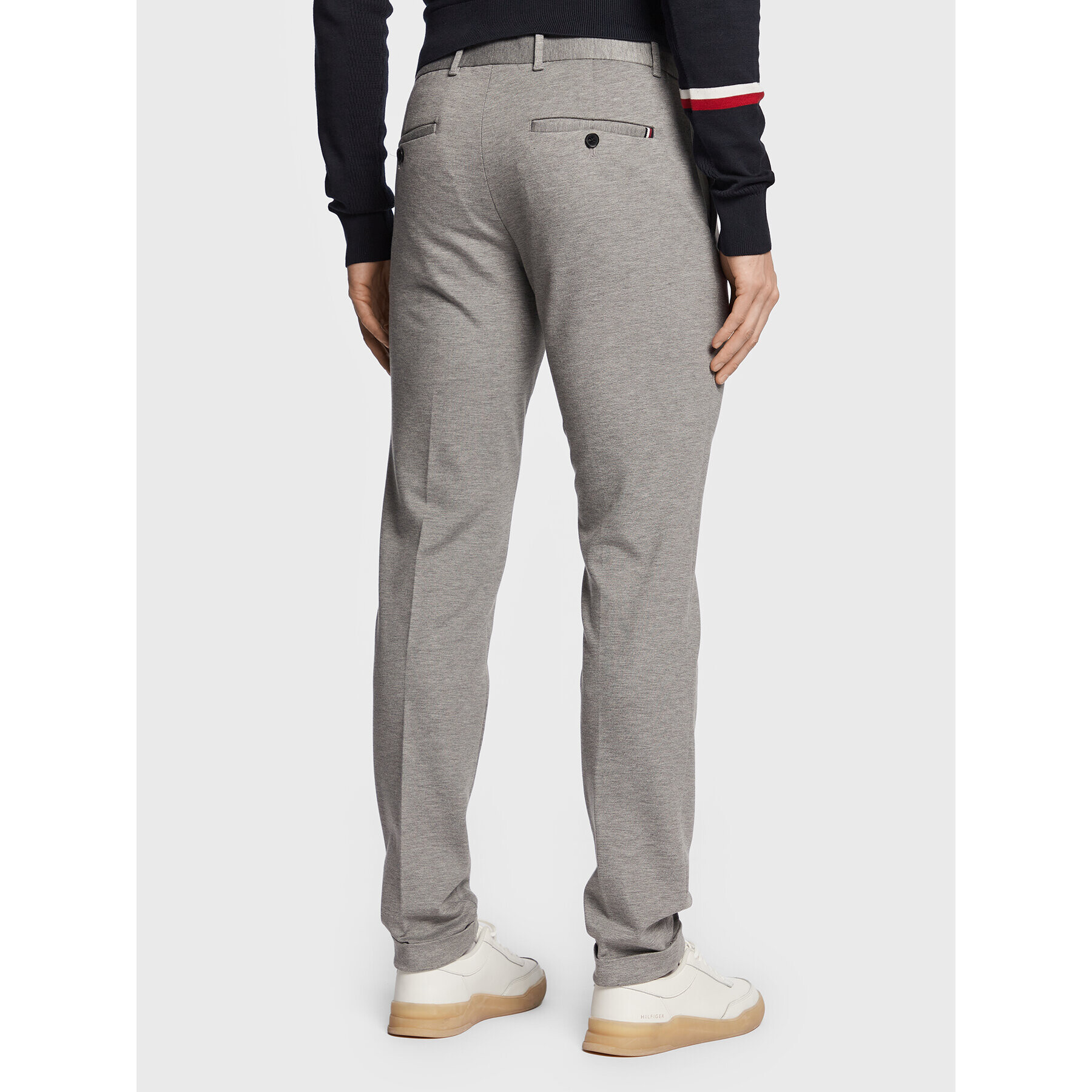 Tommy Hilfiger Чино панталони Hampton MW0MW29663 Сив Slim Fit - Pepit.bg