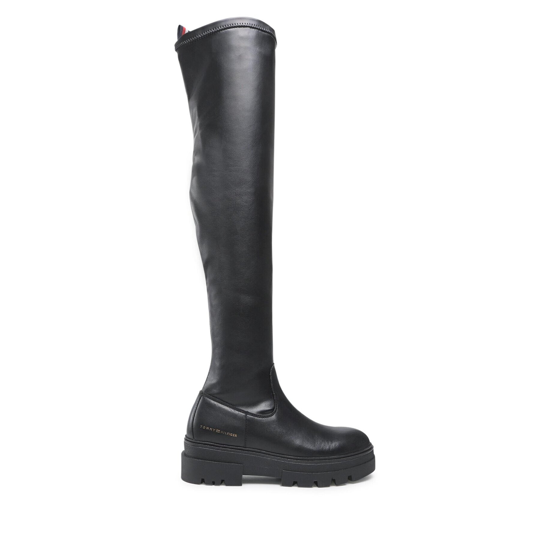 Tommy Hilfiger Чизми Monochromatic Over The Knee Boot FW0FW07055 Черен - Pepit.bg