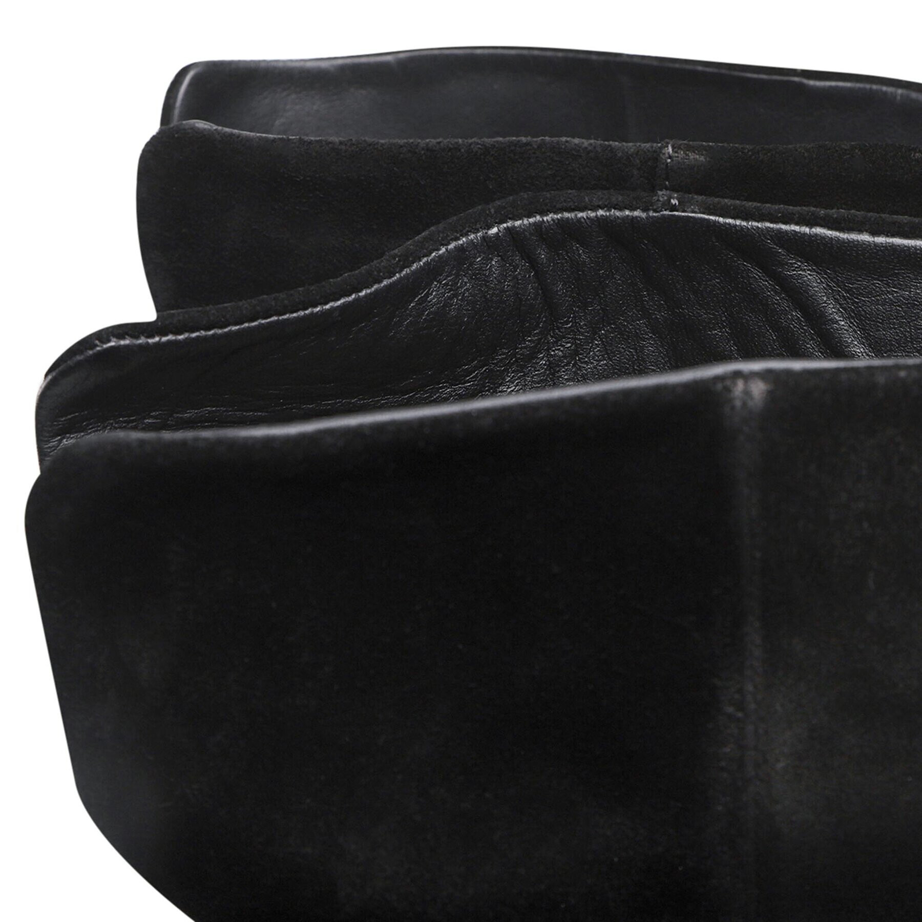 Tommy Hilfiger Чизми Th Belt Suede Overknee Boot FW0FW06767 Черен - Pepit.bg