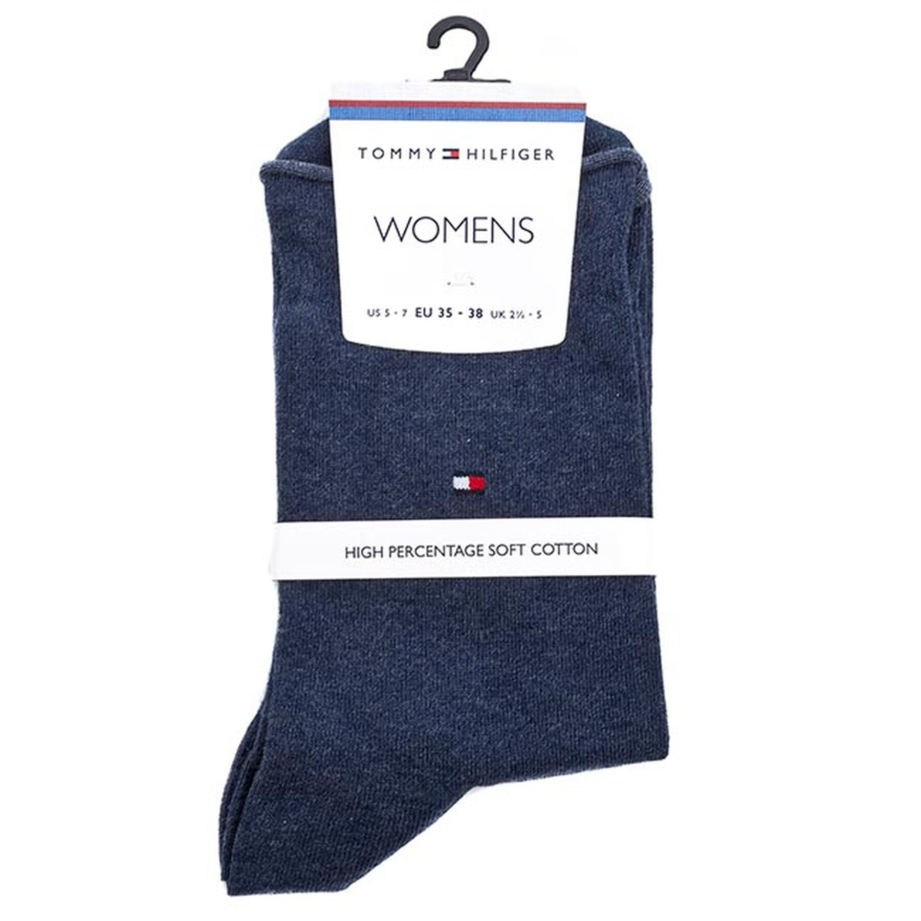 Tommy Hilfiger Чорапи дълги дамски 443029001 Син - Pepit.bg