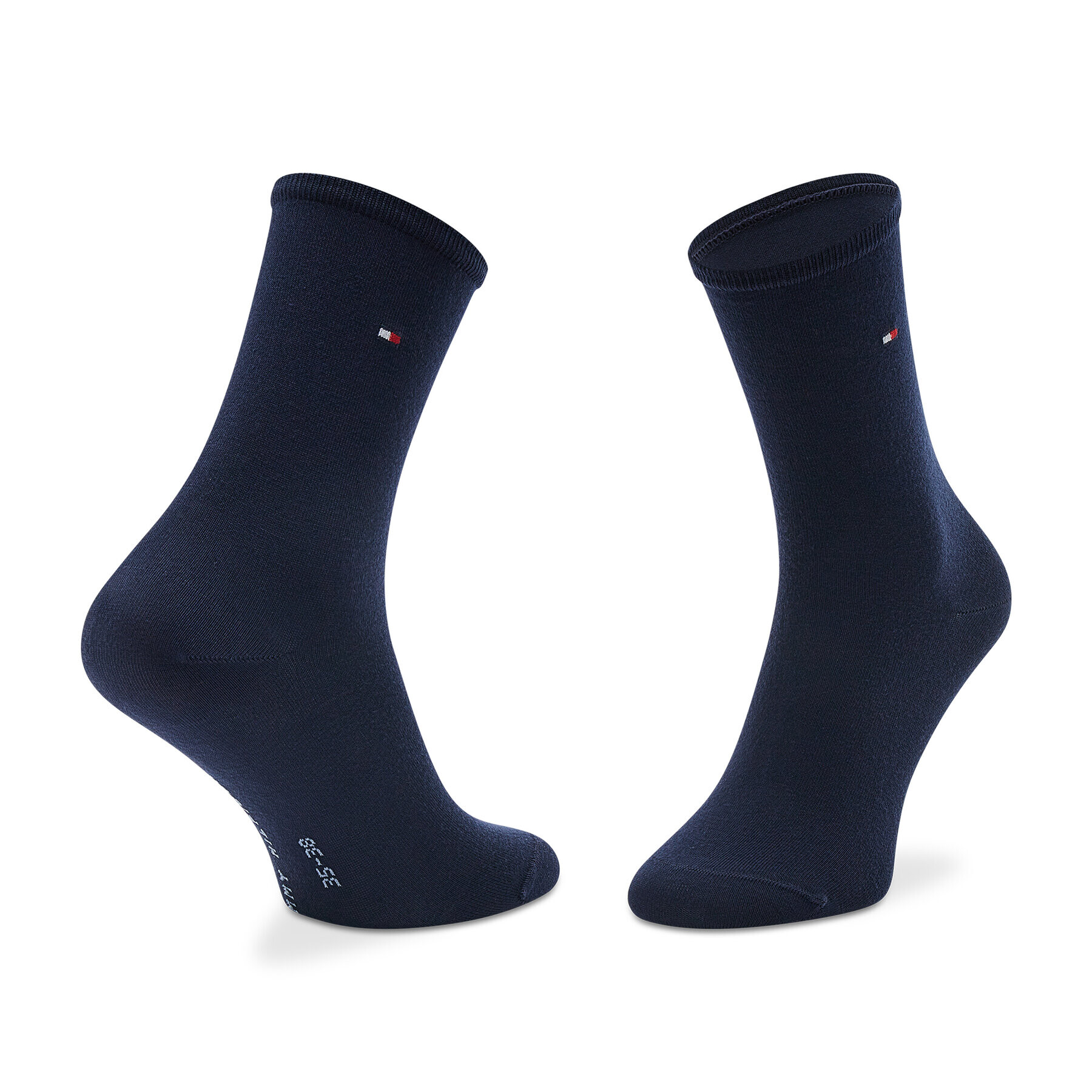 Tommy Hilfiger Чорапи дълги дамски 701221054 Тъмносин - Pepit.bg