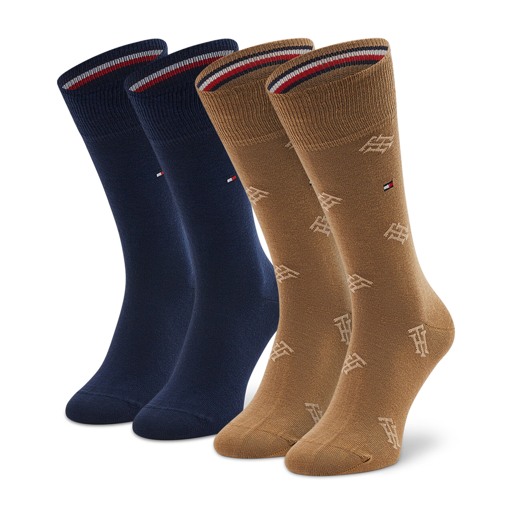 Tommy Hilfiger Чорапи дълги мъжки 701220238 Каки - Pepit.bg