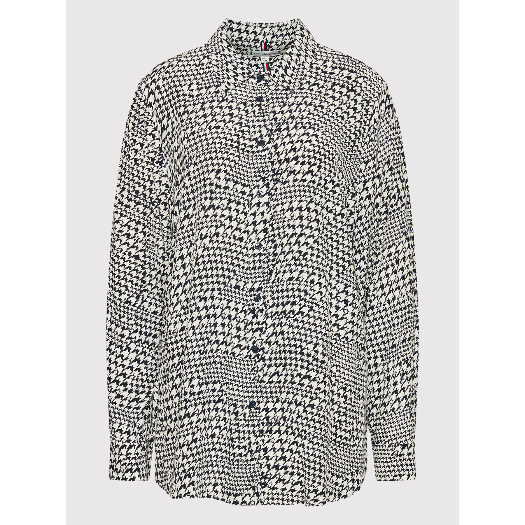 Tommy Hilfiger Curve Риза Fleur WW0WW34310 Бял Regular Fit - Pepit.bg