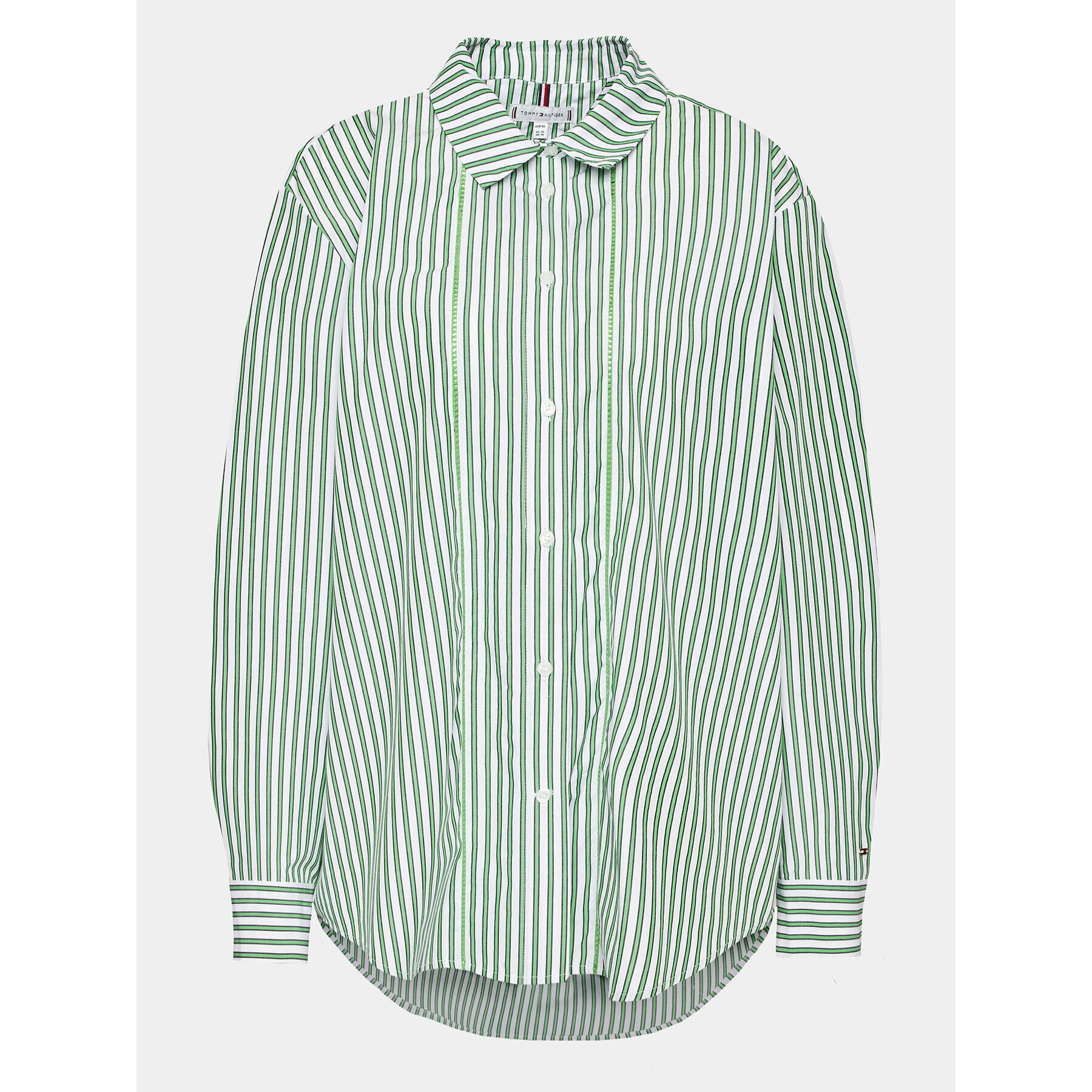 Tommy Hilfiger Curve Риза WW0WW39227 Зелен Relaxed Fit - Pepit.bg