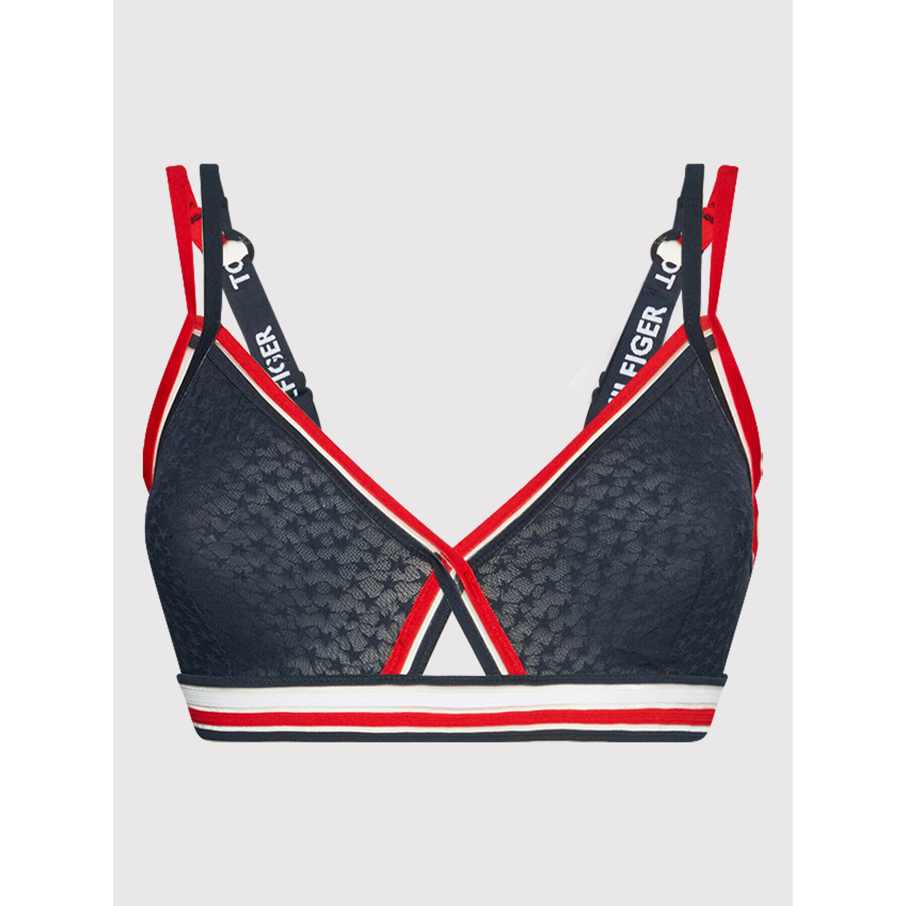 Tommy Hilfiger Curve Сутиен бралет UW0UW02772 Тъмносин - Pepit.bg