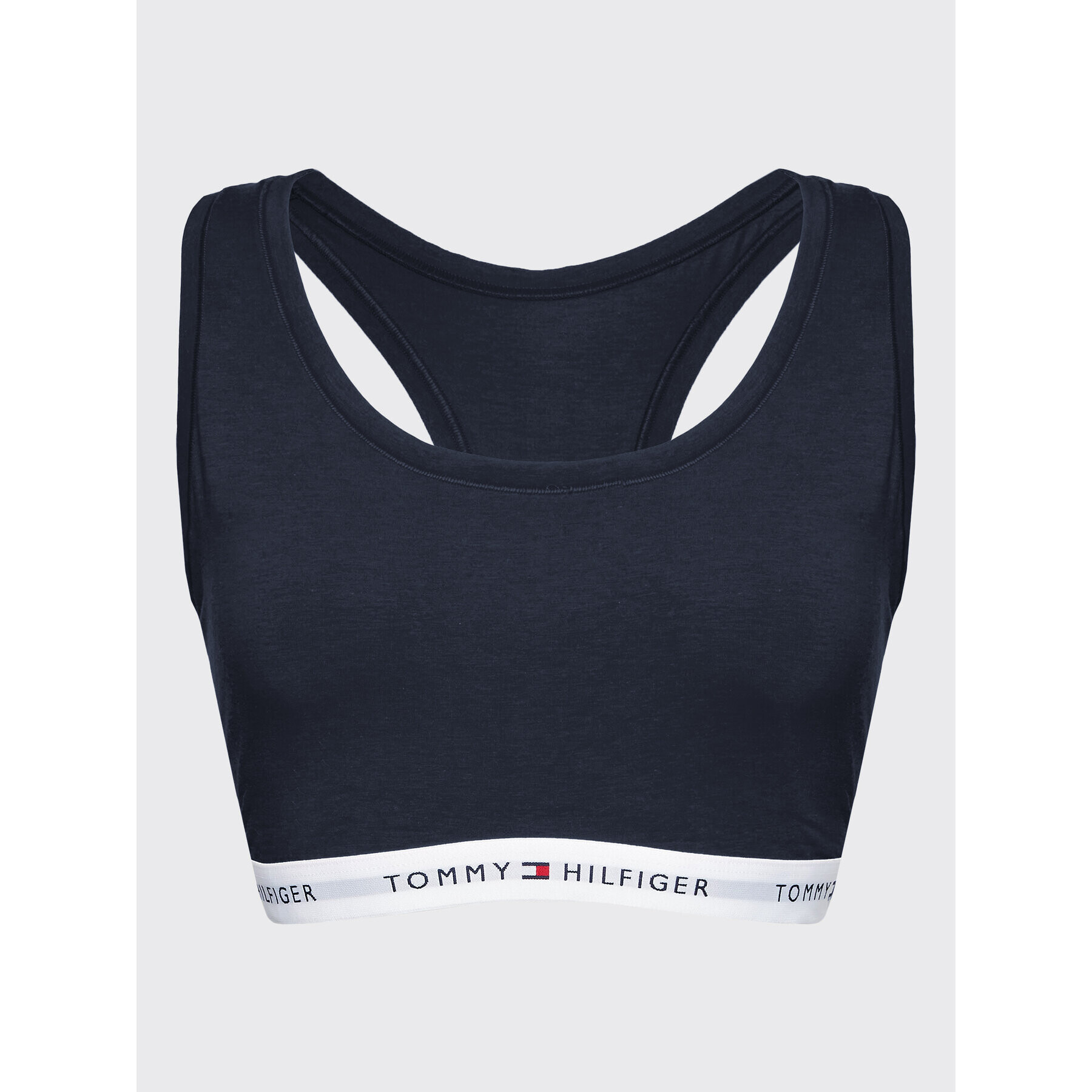 Tommy Hilfiger Curve Сутиен-топ UW0UW04002 Тъмносин - Pepit.bg