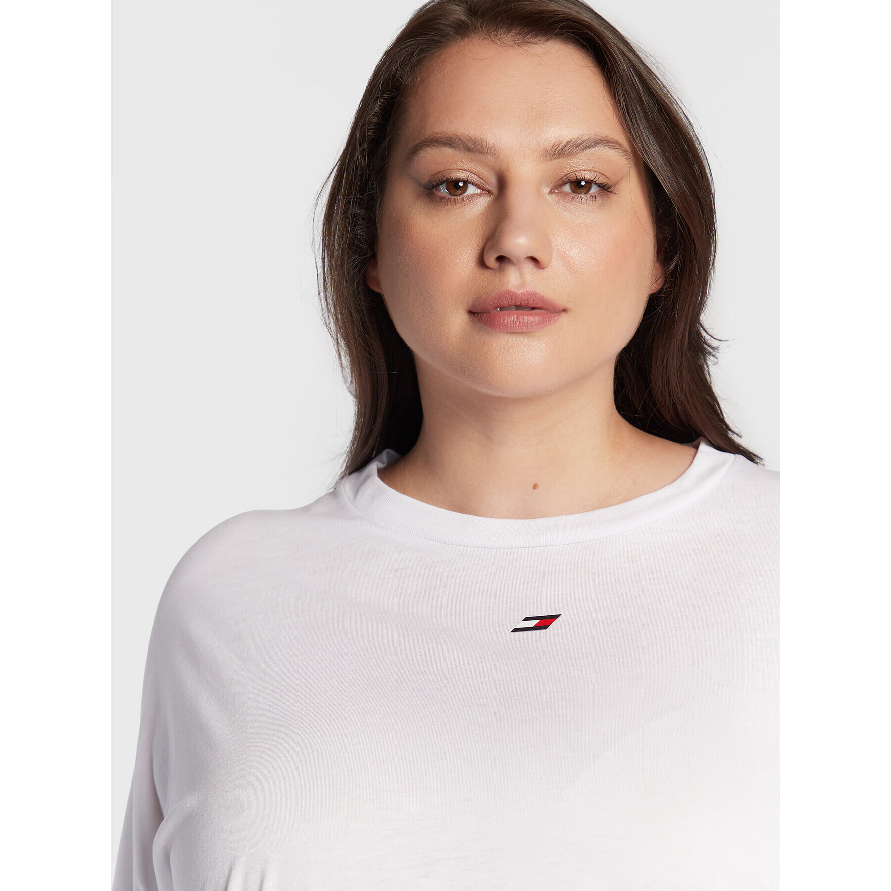 Tommy Hilfiger Curve Тишърт C-Nk S10S101397 Бял Relaxed Fit - Pepit.bg