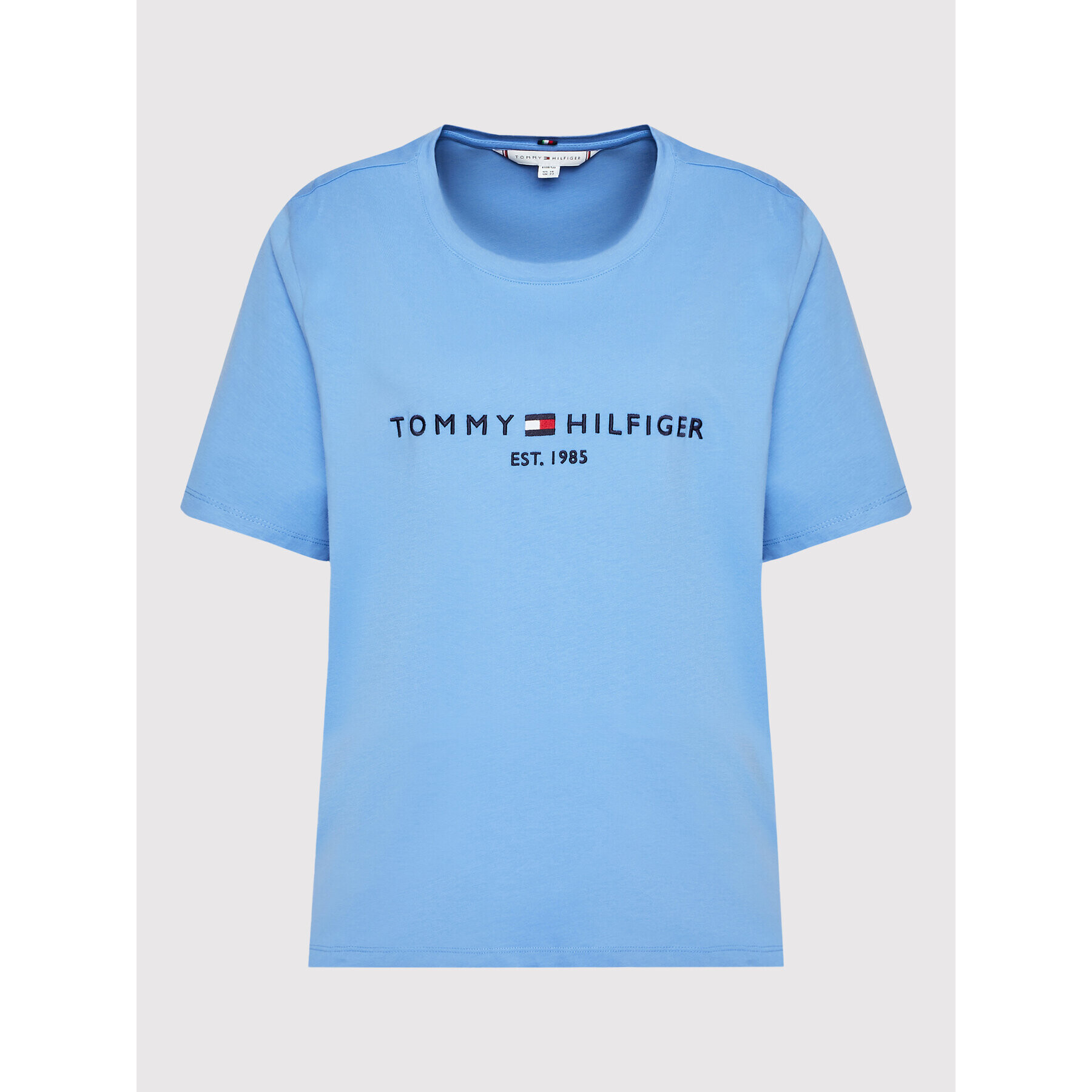 Tommy Hilfiger Curve Тишърт Crv WW0WW29738 Син Regular Fit - Pepit.bg