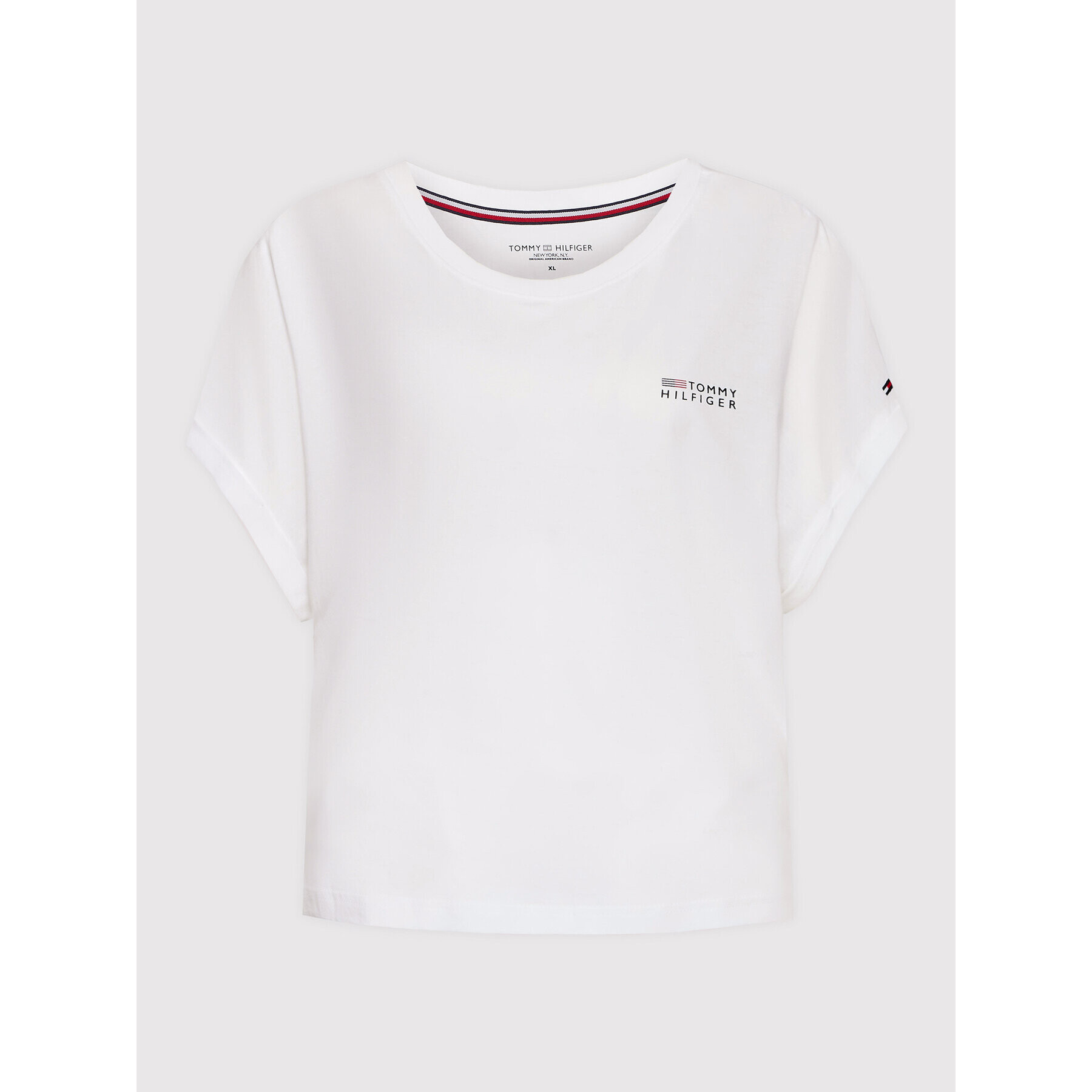 Tommy Hilfiger Curve Тишърт UW0UW03633 Бял Relaxed Fit - Pepit.bg