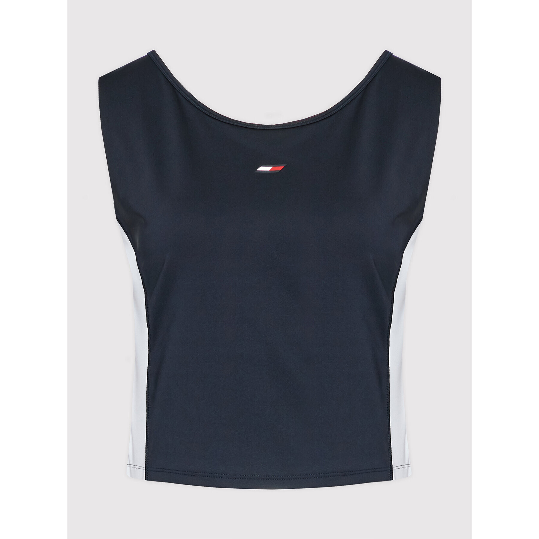 Tommy Hilfiger Curve топ S10S101400 Тъмносин Slim Fit - Pepit.bg