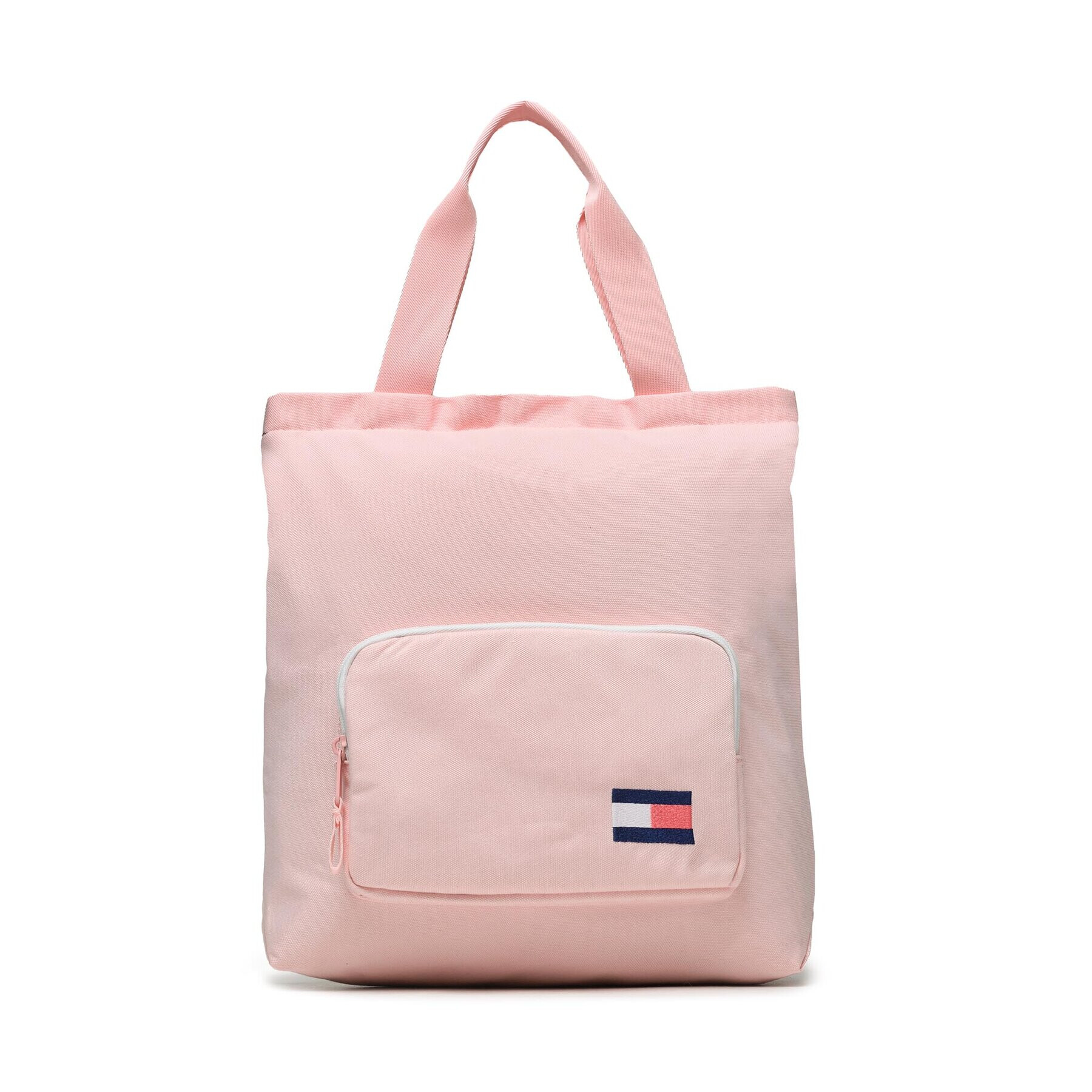 Tommy Hilfiger Дамска чанта Big Flag Tote AU0AU01724 Розов - Pepit.bg