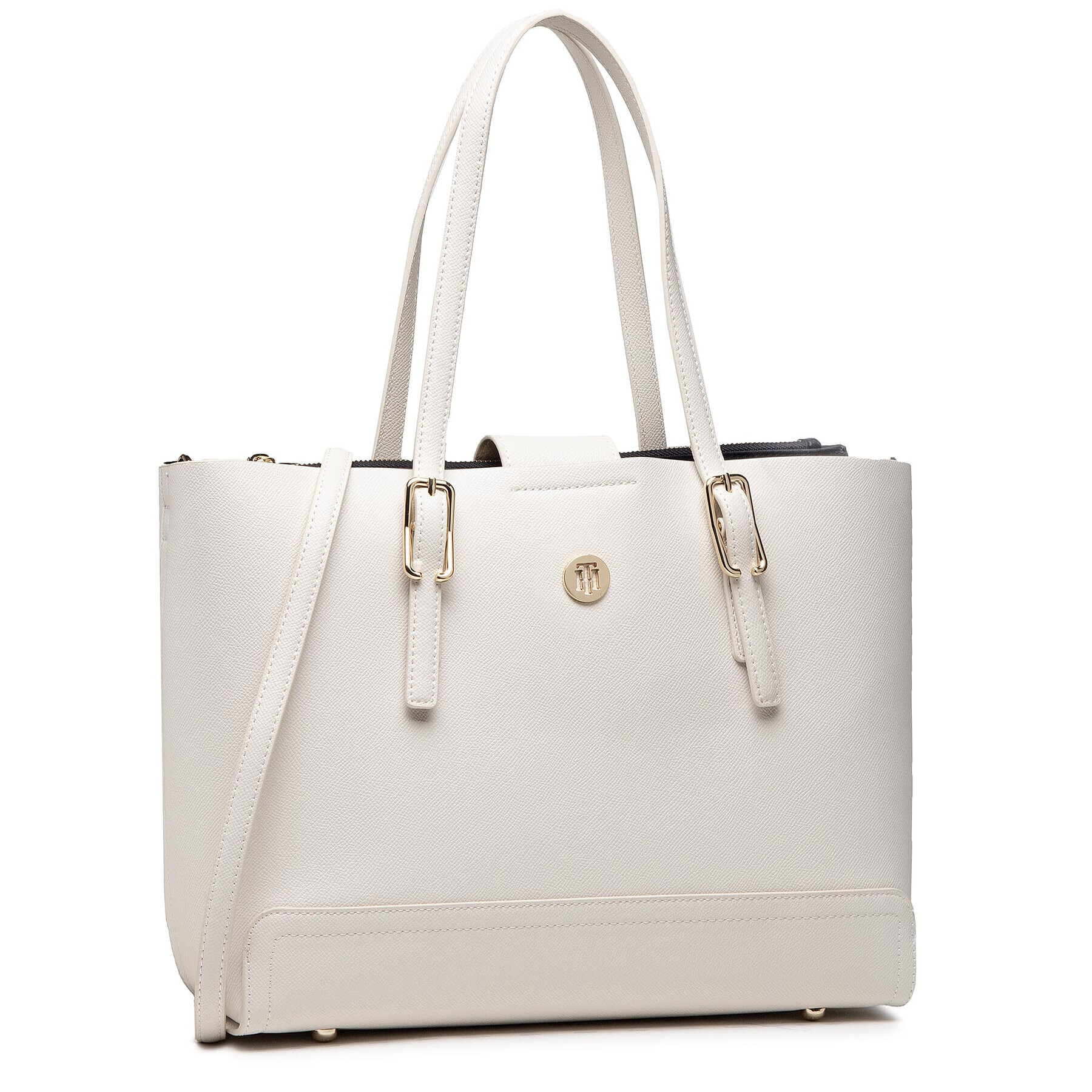 Tommy Hilfiger Дамска чанта Honey Med Tote AW0AW09657 Бежов - Pepit.bg