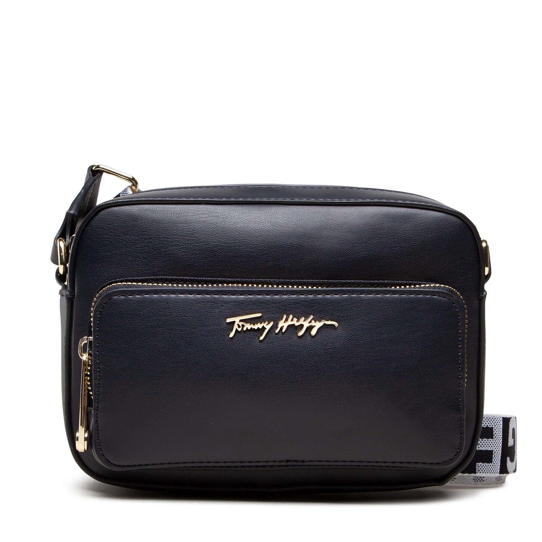 Tommy Hilfiger Дамска чанта Iconic Tommy Camera Bag AW0AW11347 Тъмносин - Pepit.bg