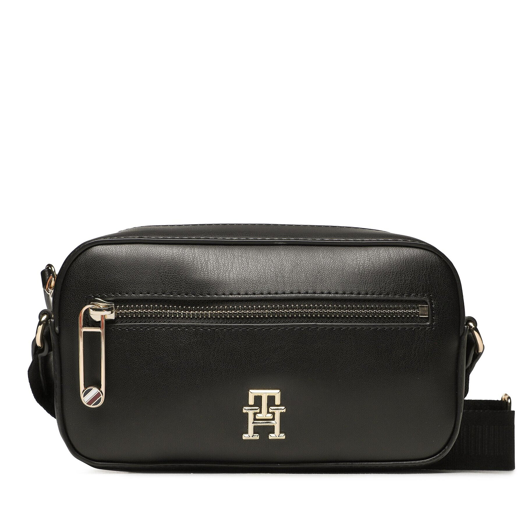 Tommy Hilfiger Дамска чанта Iconic Tommy Camera Bag AW0AW14873 Черен - Pepit.bg