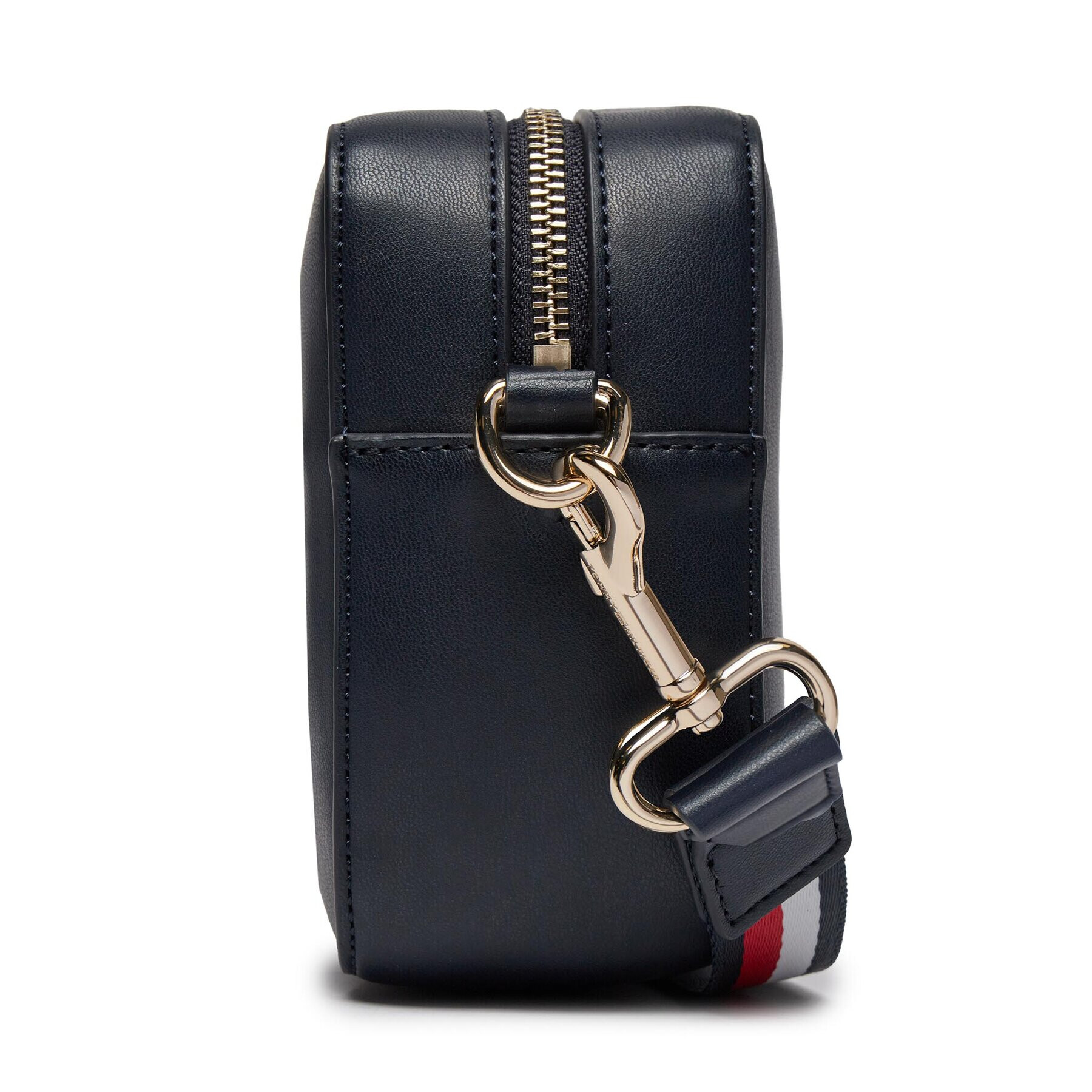 Tommy Hilfiger Дамска чанта Iconic Tommy Camera Bag Corp AW0AW15864 Тъмносин - Pepit.bg