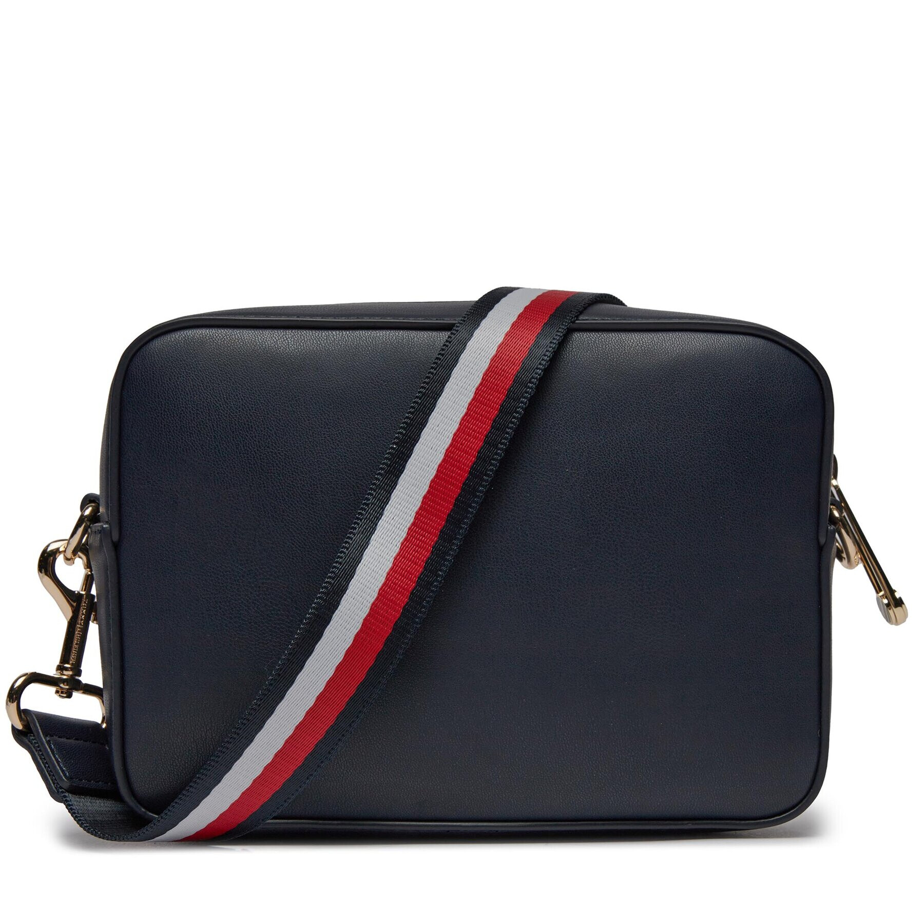 Tommy Hilfiger Дамска чанта Iconic Tommy Camera Bag Corp AW0AW15864 Тъмносин - Pepit.bg