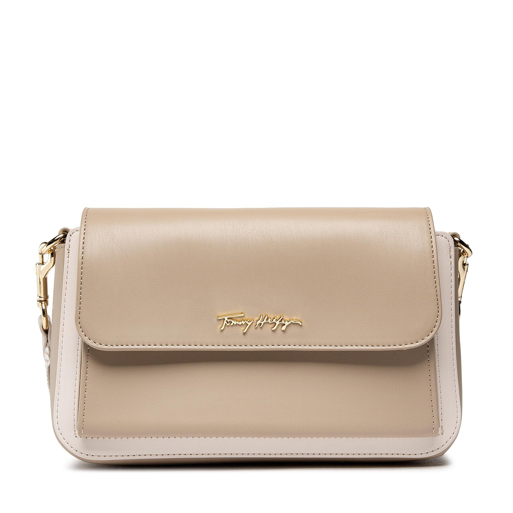 Tommy Hilfiger Дамска чанта Iconic Tommy Shoulder Bag AW0AW12308 Бежов - Pepit.bg