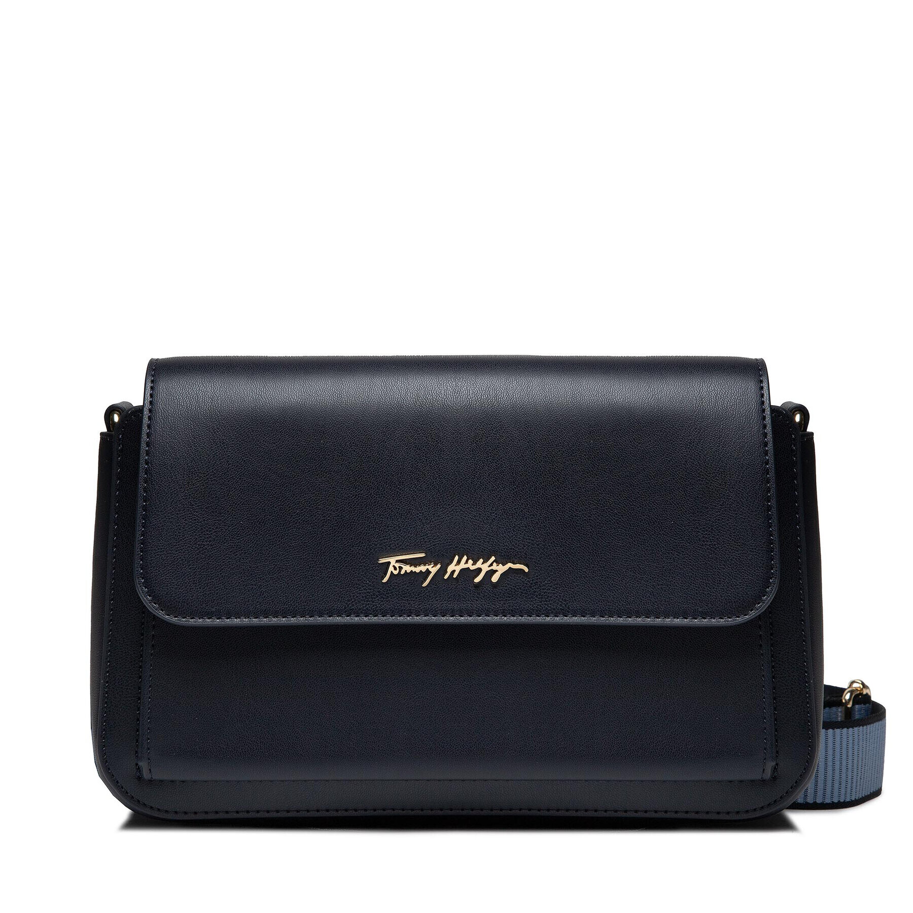 Tommy Hilfiger Дамска чанта Iconic Tommy Shoulder Bag AW0AW12308 Тъмносин - Pepit.bg