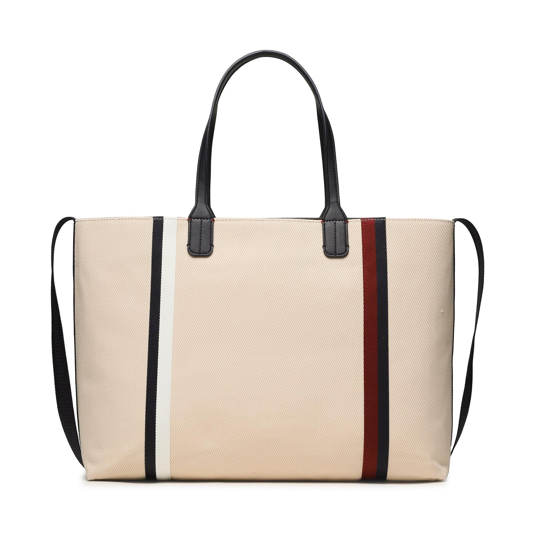 Tommy Hilfiger Дамска чанта Iconic Tommy Tote Corp AW0AW15157 Бежов - Pepit.bg