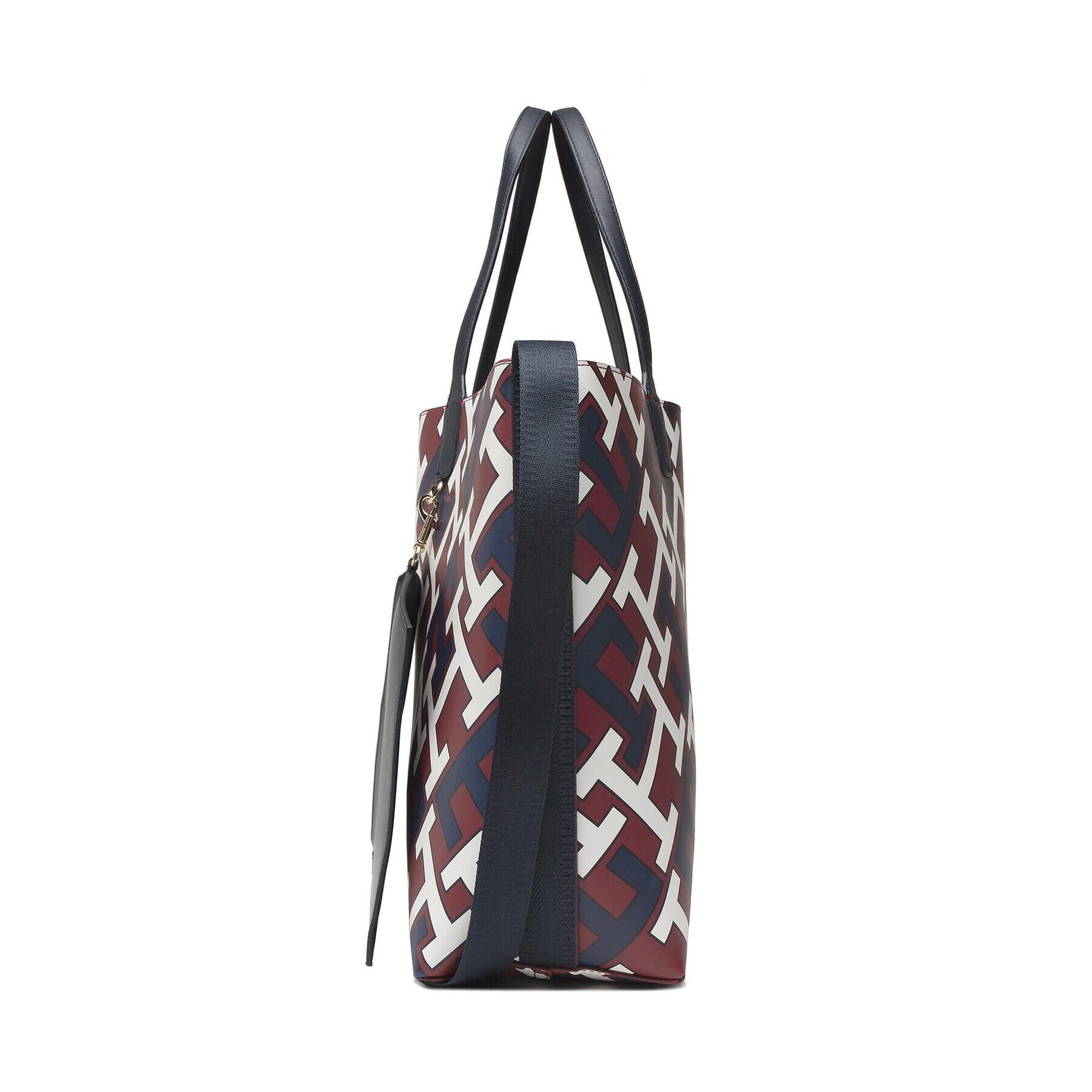 Tommy Hilfiger Дамска чанта Iconic Tommy Tote Monogram AW0AW12825 Бордо - Pepit.bg