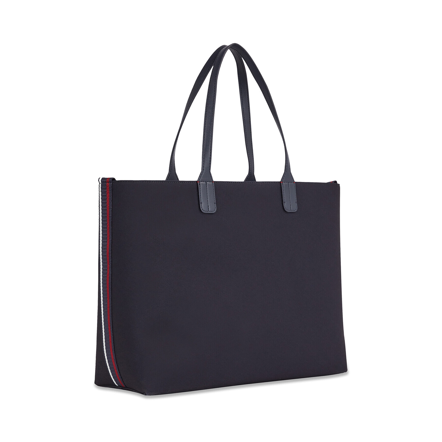 Tommy Hilfiger Дамска чанта Iconic Tommy Tote Twill AW0AW15137 Тъмносин - Pepit.bg