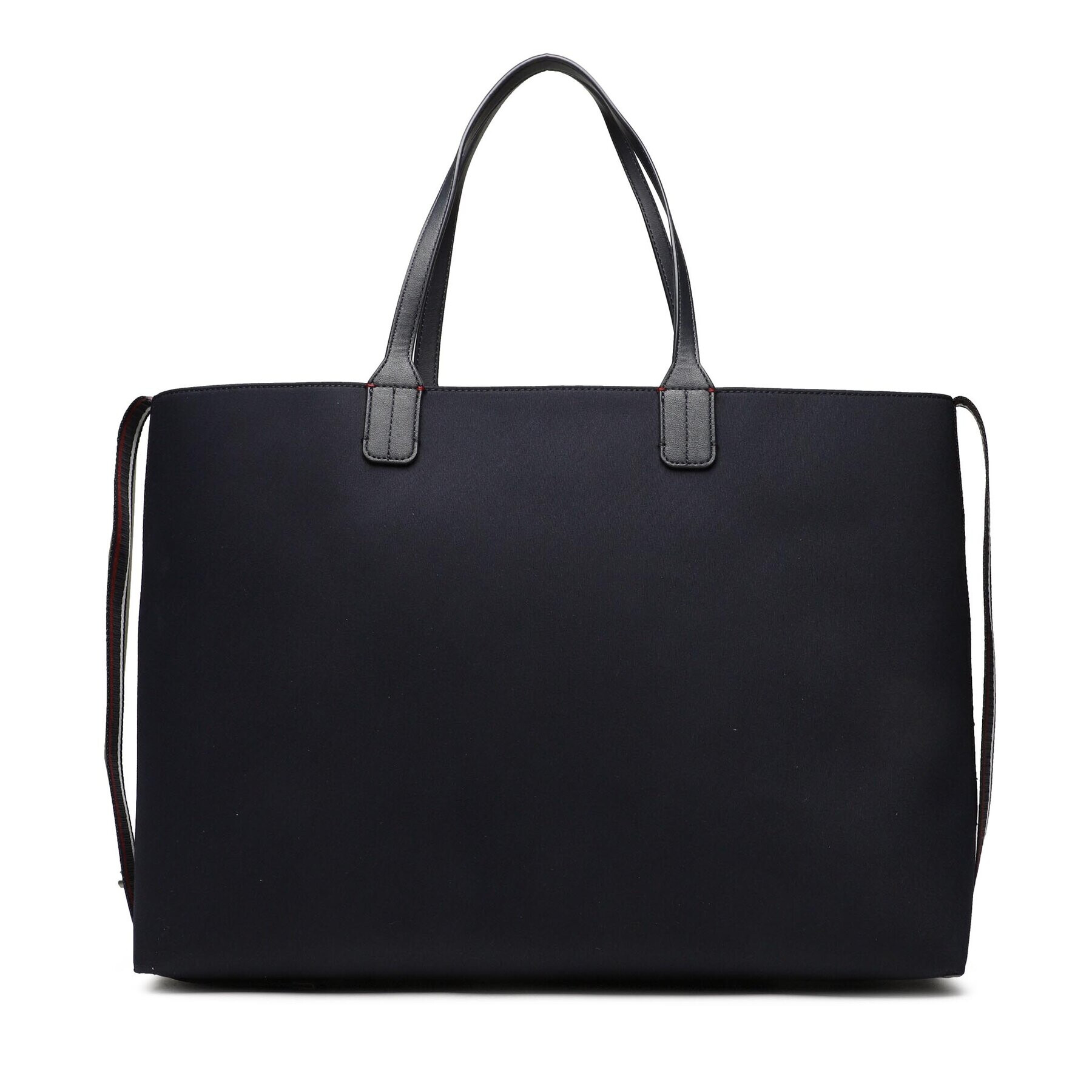 Tommy Hilfiger Дамска чанта Iconic Tommy Tote Twill AW0AW15137 Тъмносин - Pepit.bg