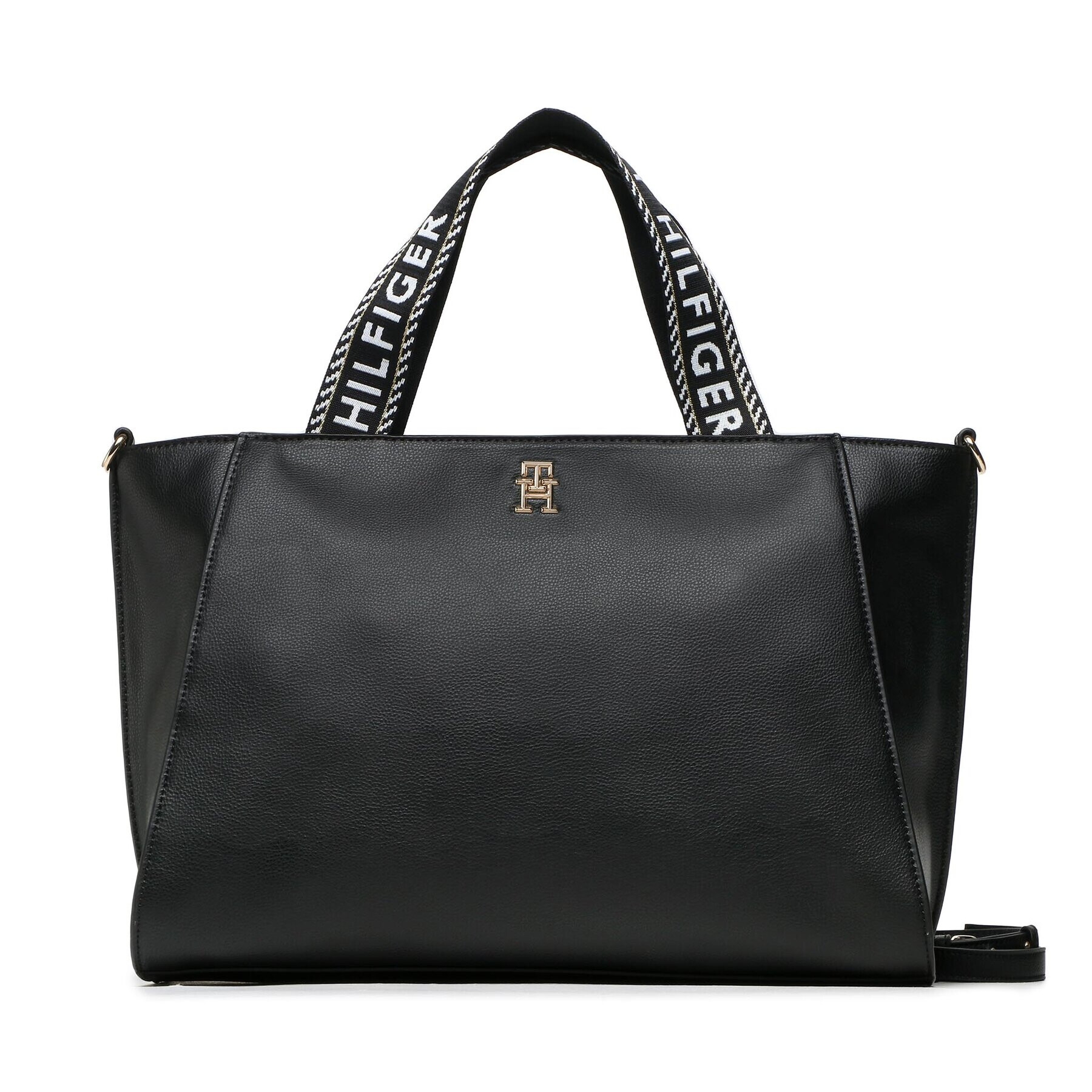 Tommy Hilfiger Дамска чанта Life Tote AW0AW14469 Черен - Pepit.bg